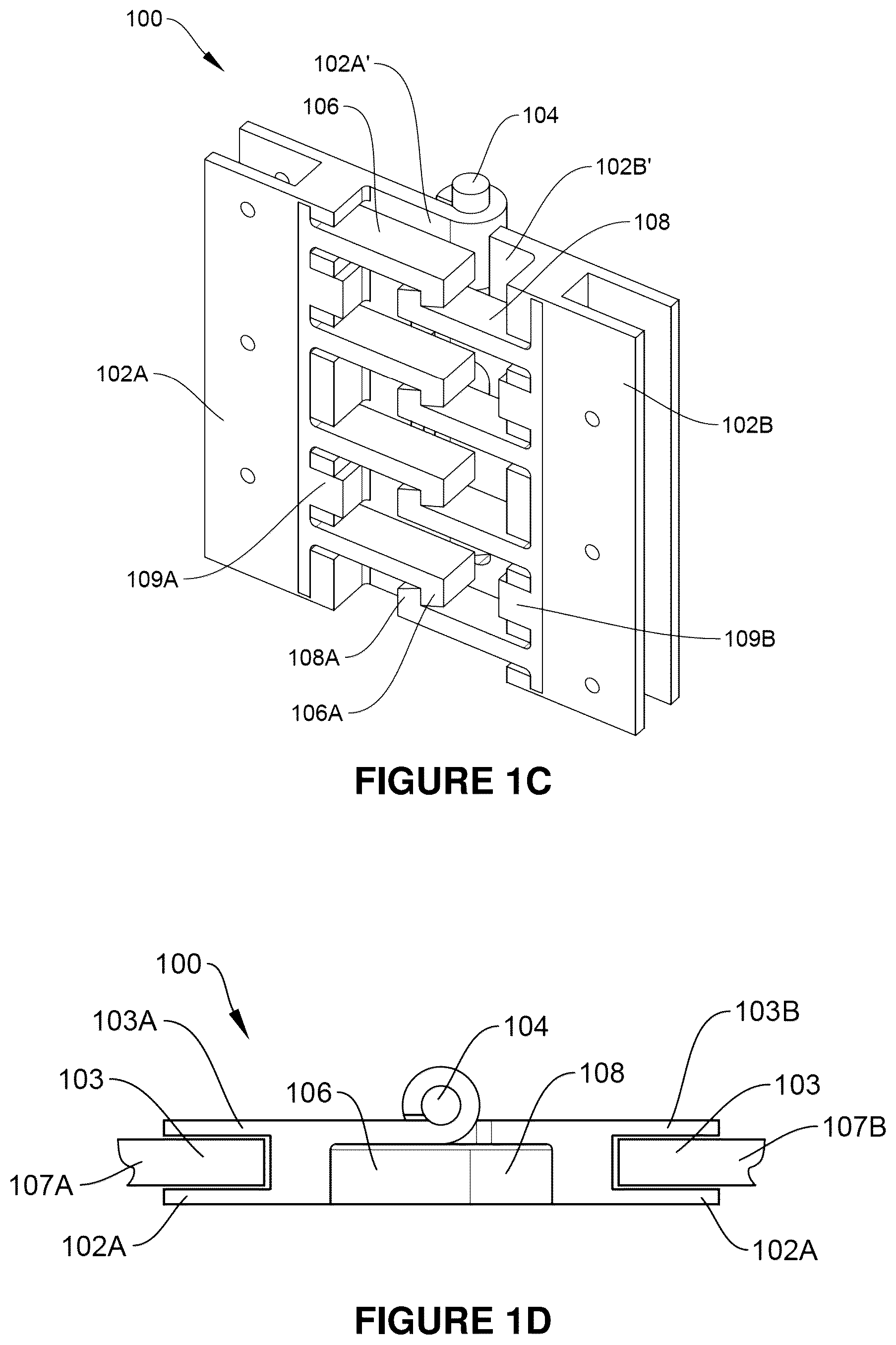 Patent US12098579 Figure 2 – Latching hinge system, method and apparatus
