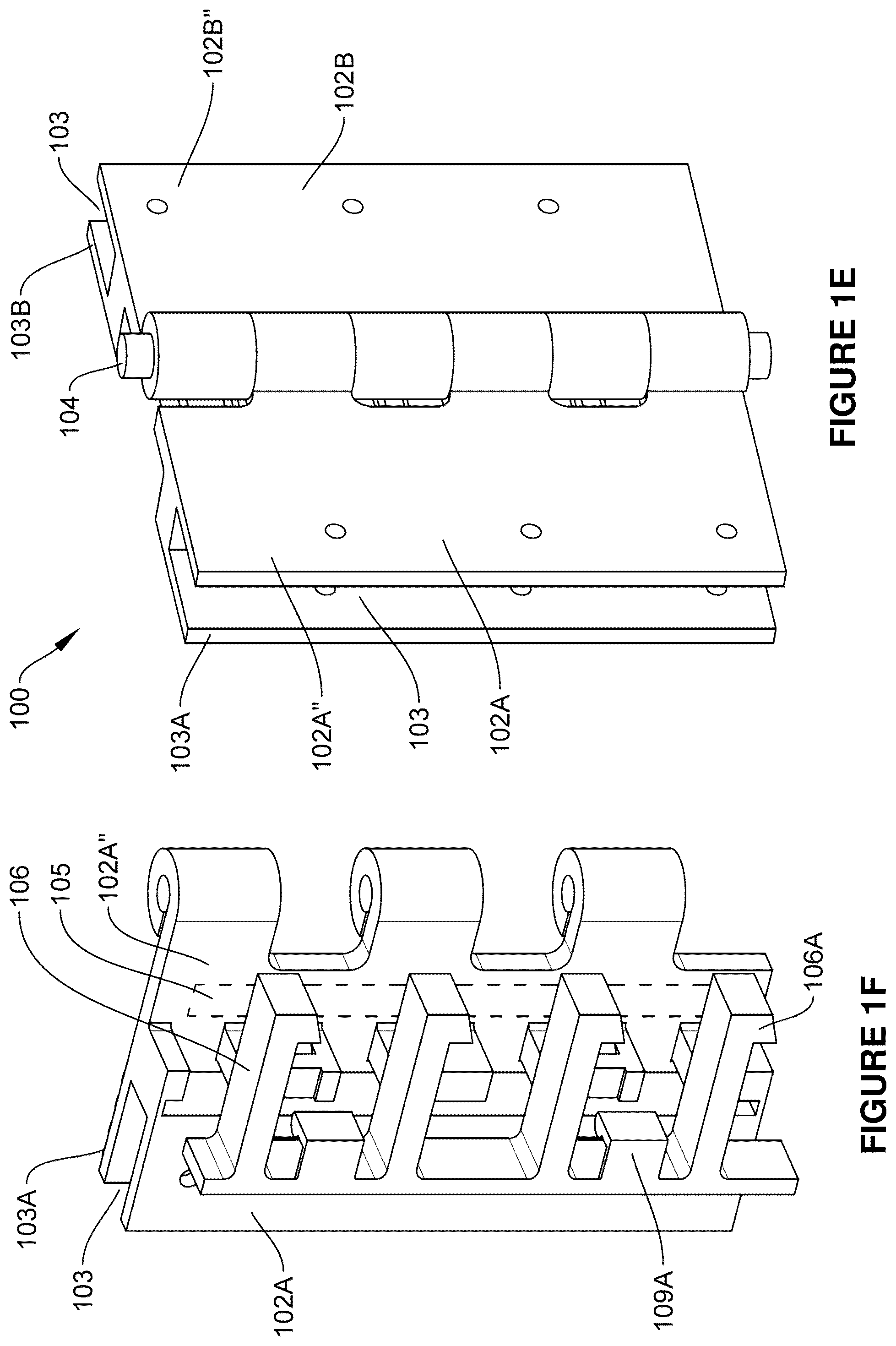 Patent US12098579 Figure 3 – Latching hinge system, method and apparatus
