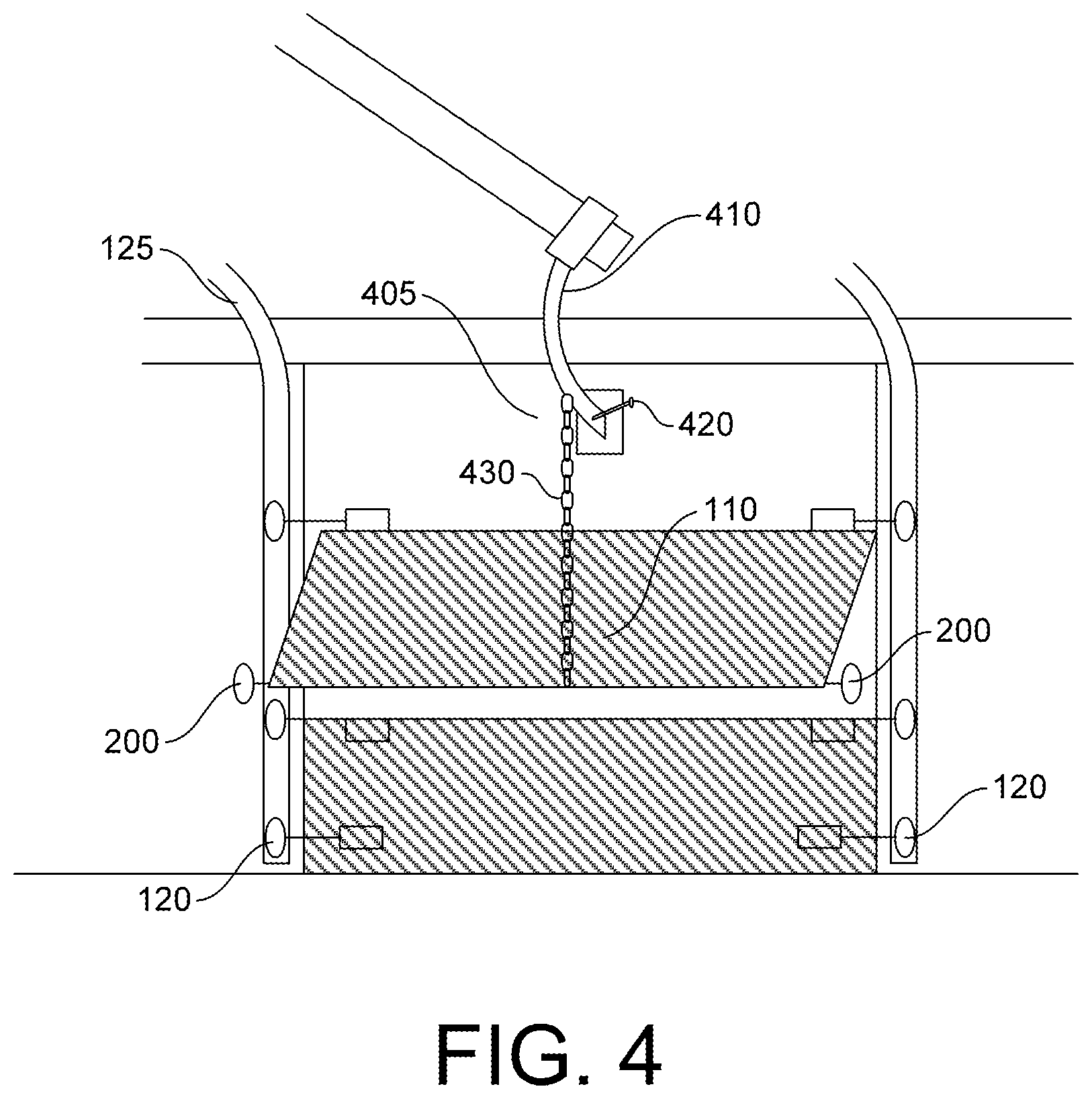Patent US12098580 Figure 7 – Quick release door roller assembly