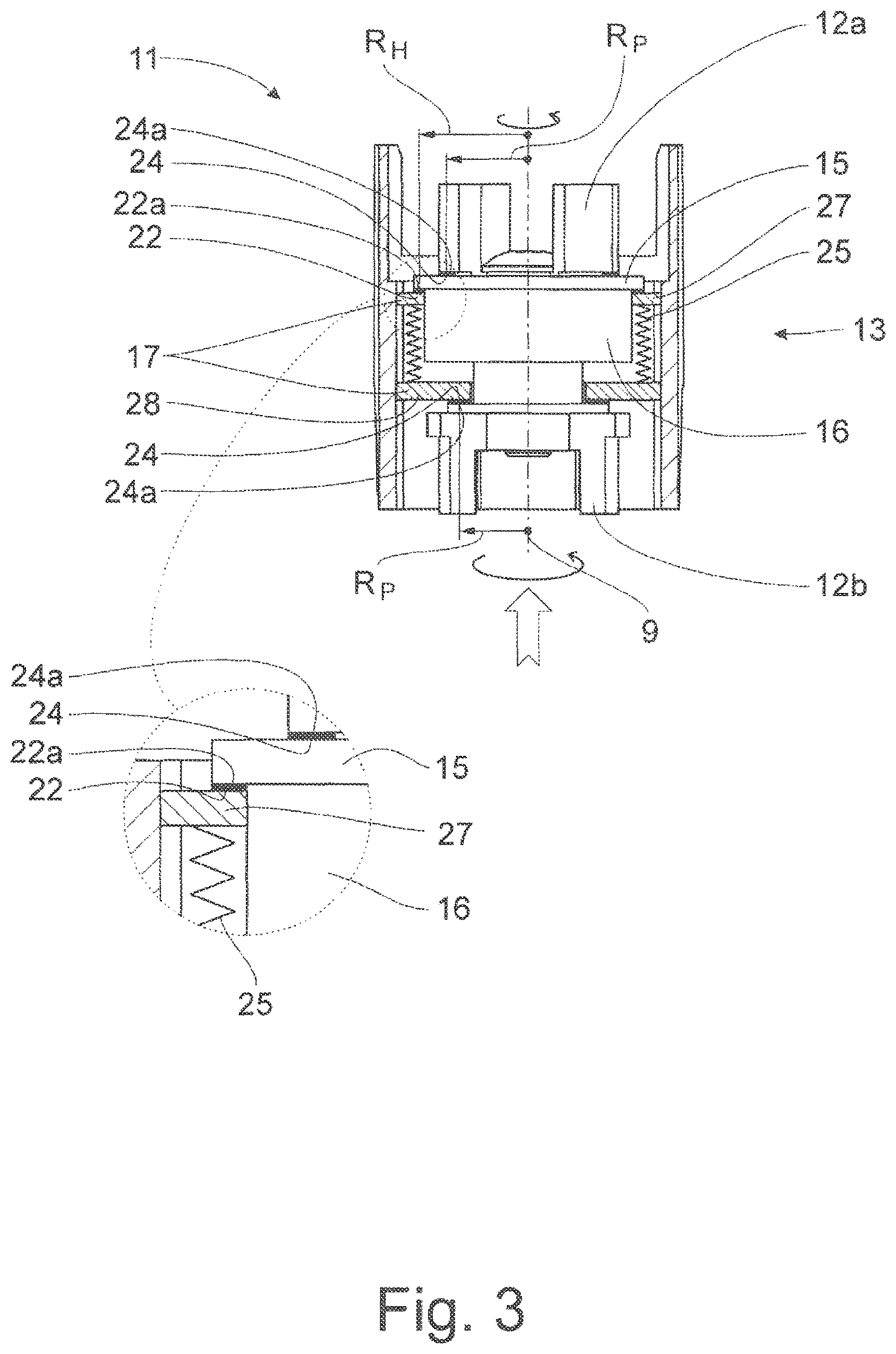 Patent US12098581 Figure 3 – Drive assembly for a closure element of a motor vehicle