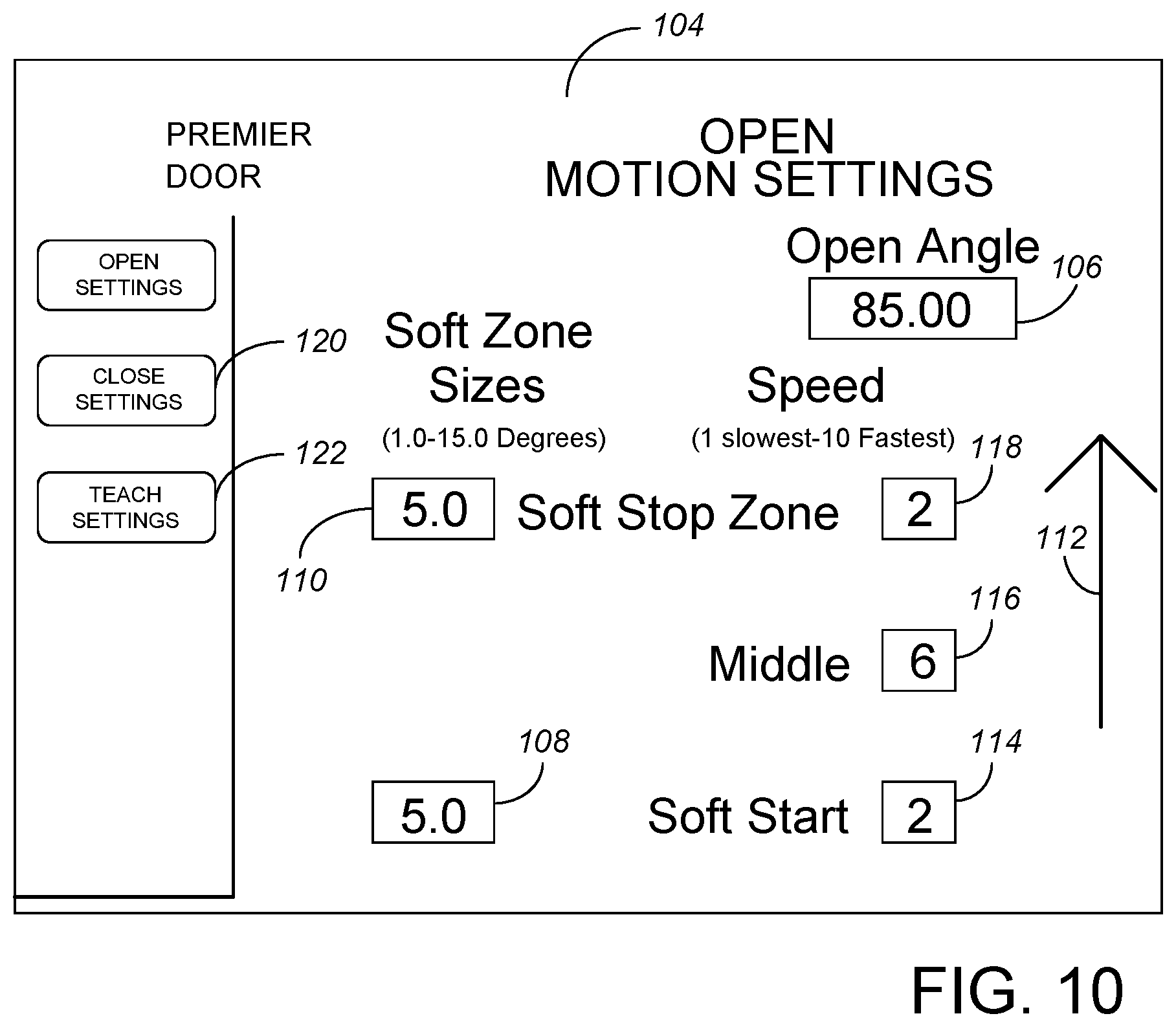 Patent US12098585 Figure 8 – Powered garage door