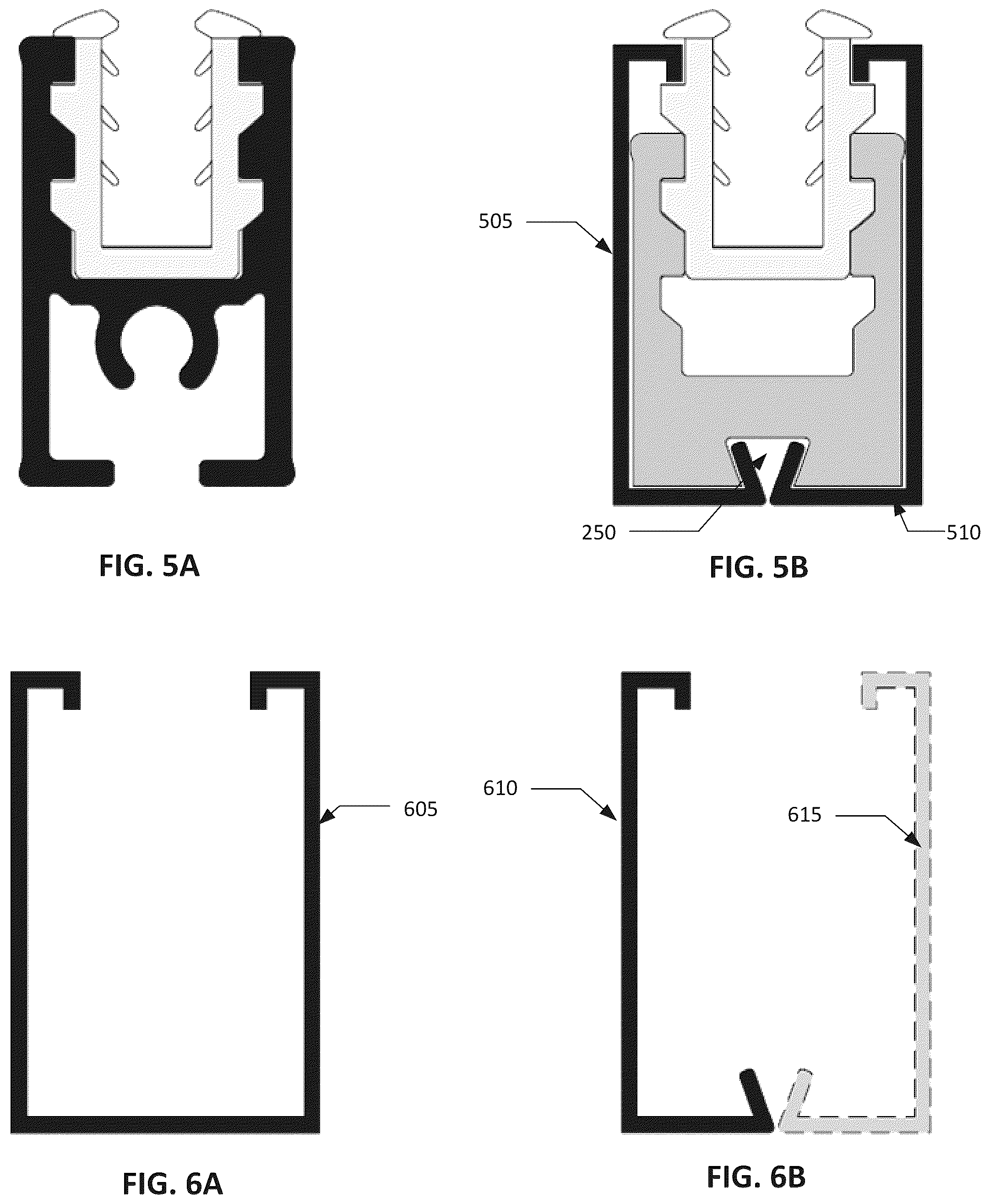 Patent US12098586 Figure 7 – Glazing beads and methods of assembly using same