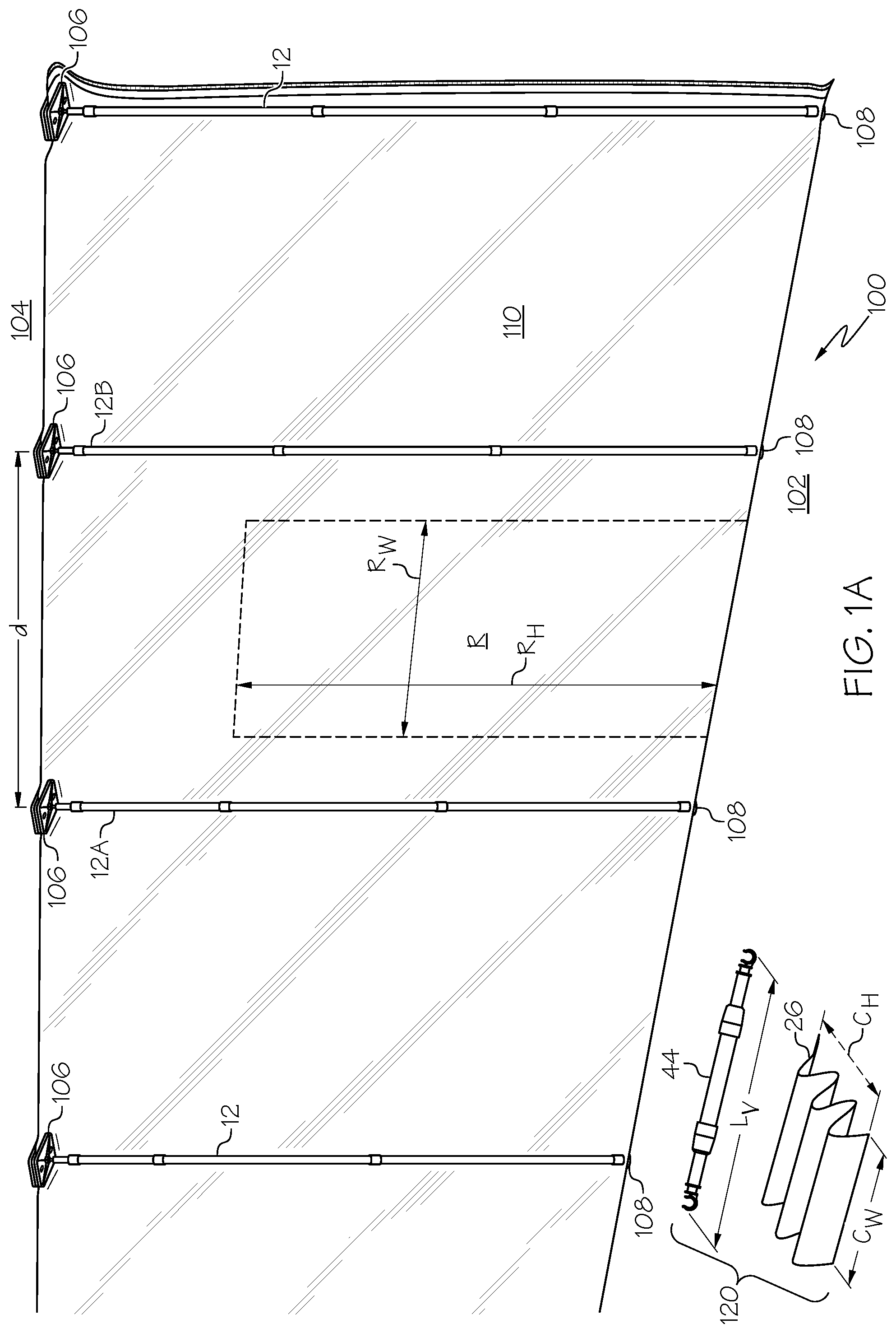 Patent US12098589 — Self-closing entryway for door-frame — Figure 1