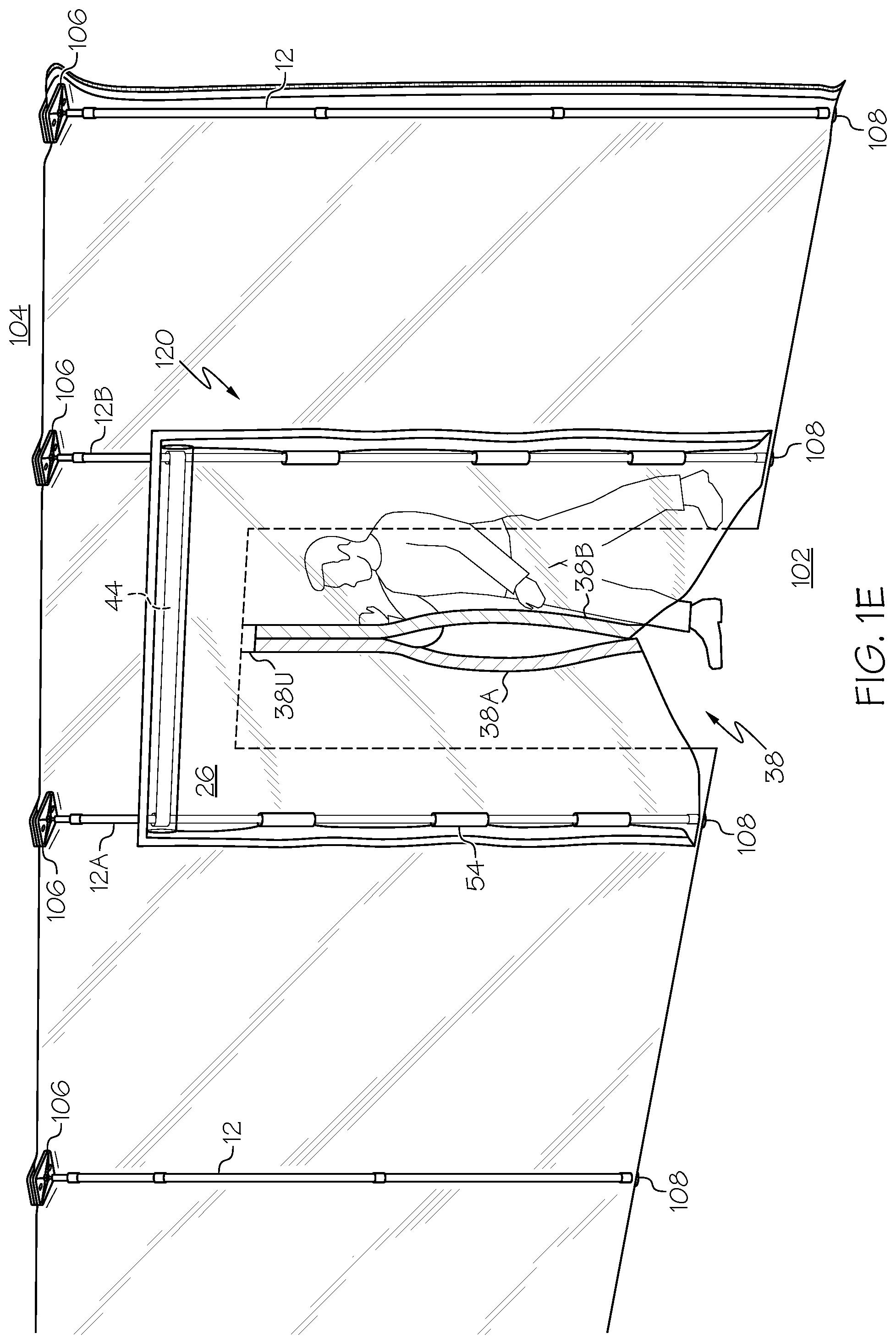 Patent US12098589 Figure 5 – Self-closing entryway for door-frame