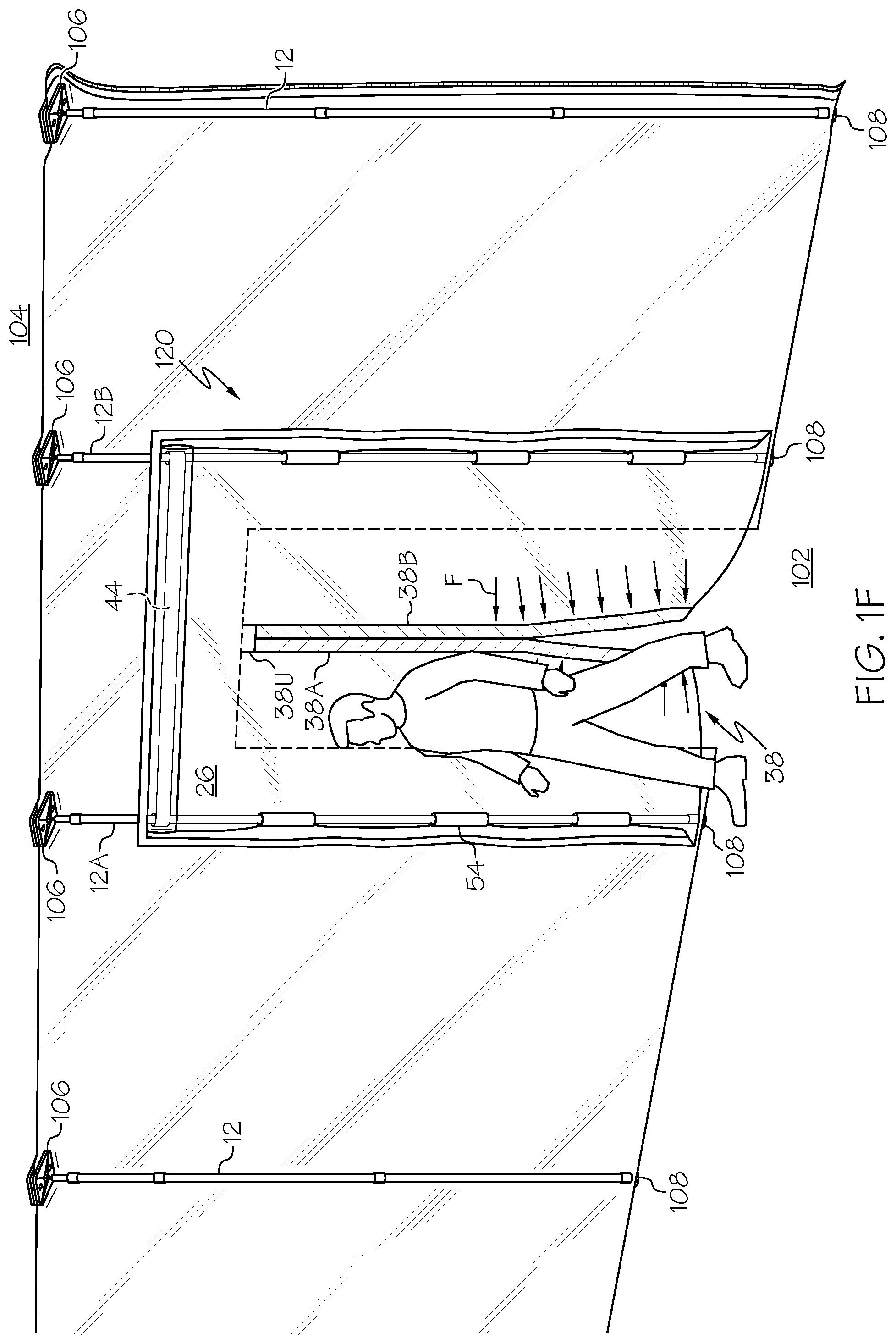 Patent US12098589 Figure 6 – Self-closing entryway for door-frame
