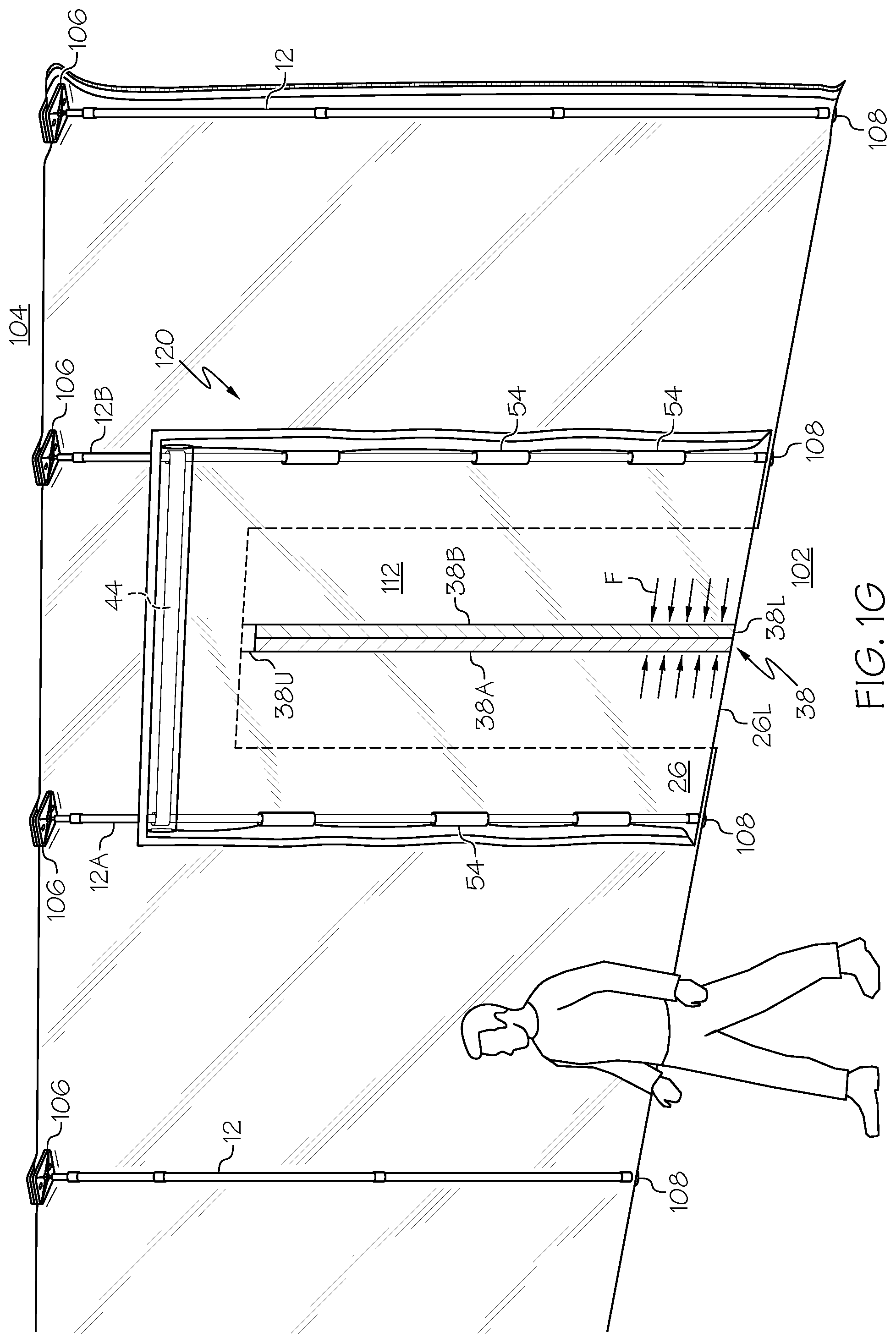 Patent US12098589 Figure 7 – Self-closing entryway for door-frame