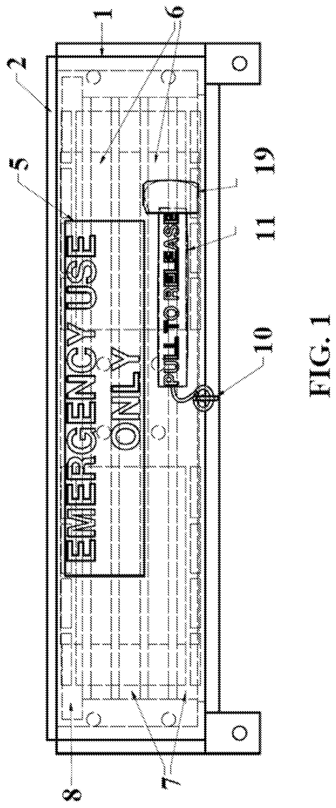 Patent US12098590 Figure 1 – Bullet-resistant entranceway curtain security device