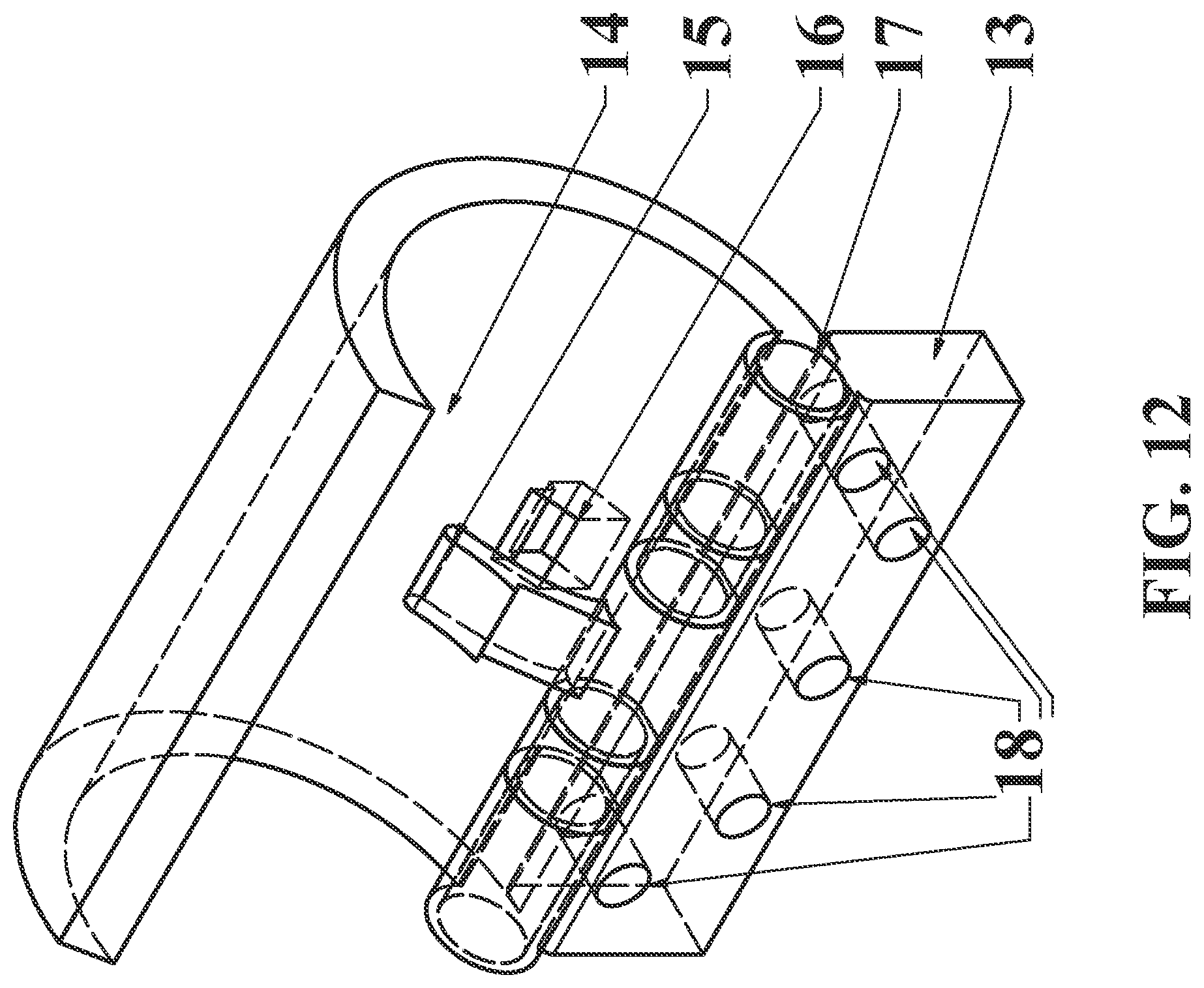 Patent US12098590 Figure 12 – Bullet-resistant entranceway curtain security device