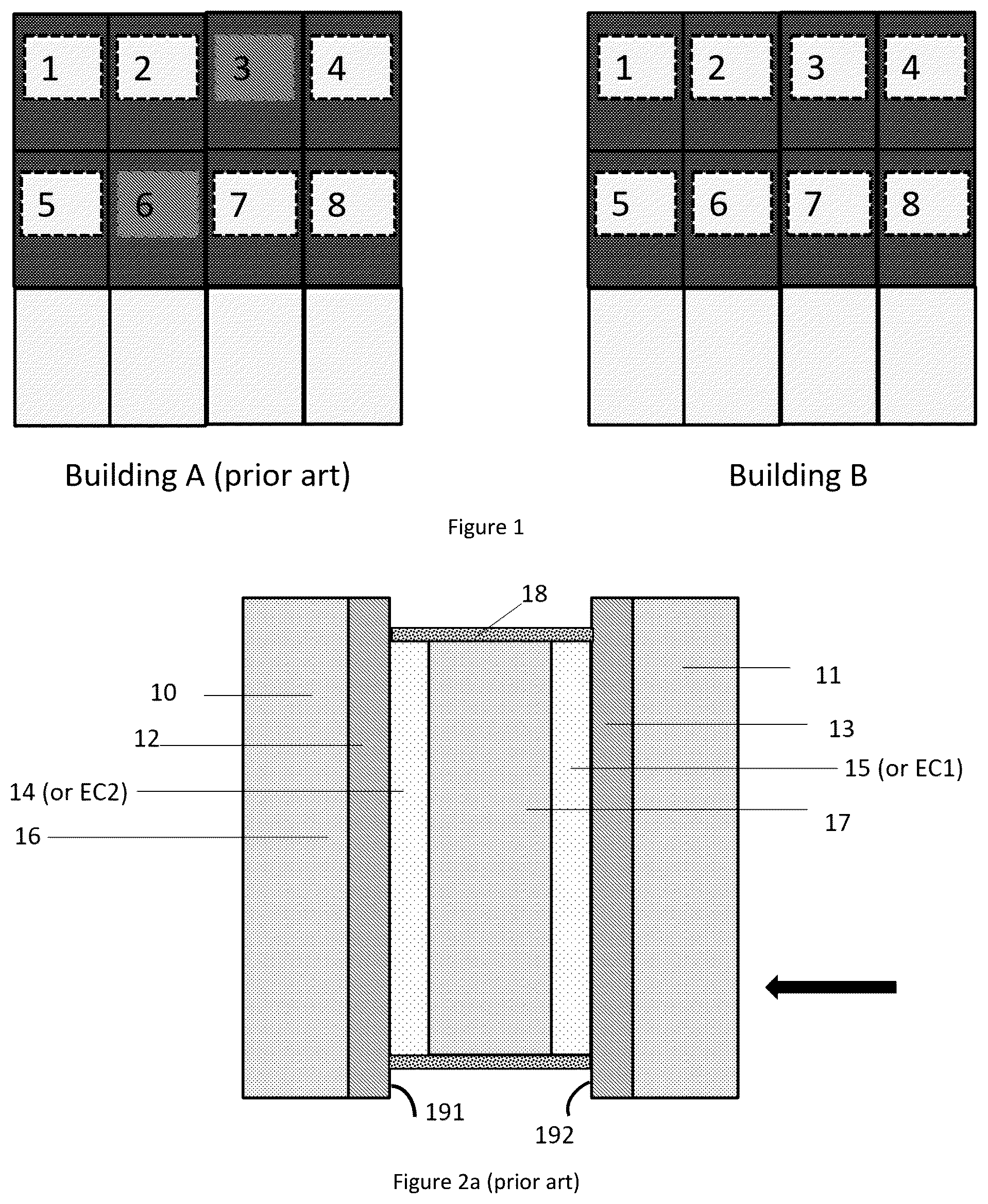 Patent US12098591 Figure 1 – Insulated glass units with variable light transmission structures