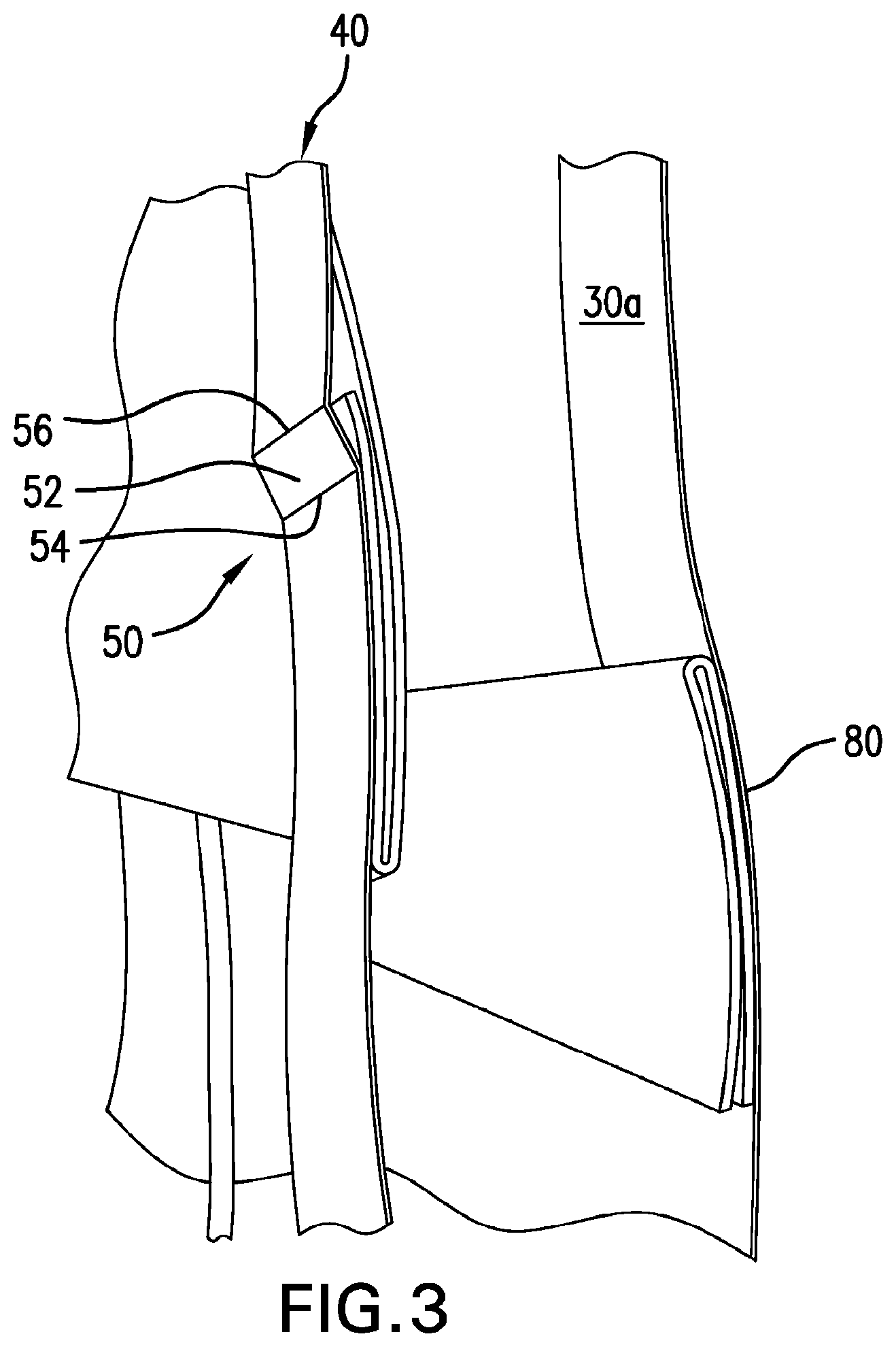 Patent US12098592 Figure 3 – Roll-up coverings for architectural openings and related methods, systems and devices