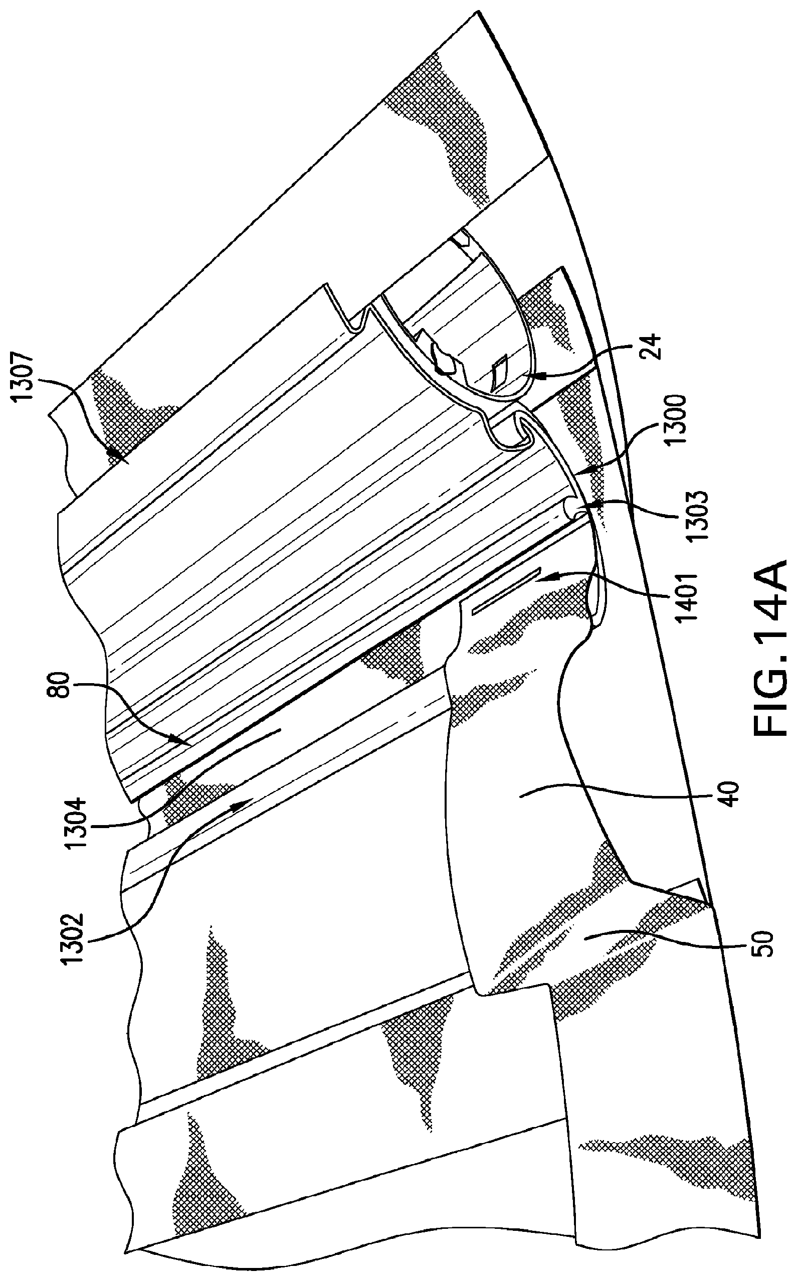 Patent US12098592 Figure 15 – Roll-up coverings for architectural openings and related methods, systems and devices