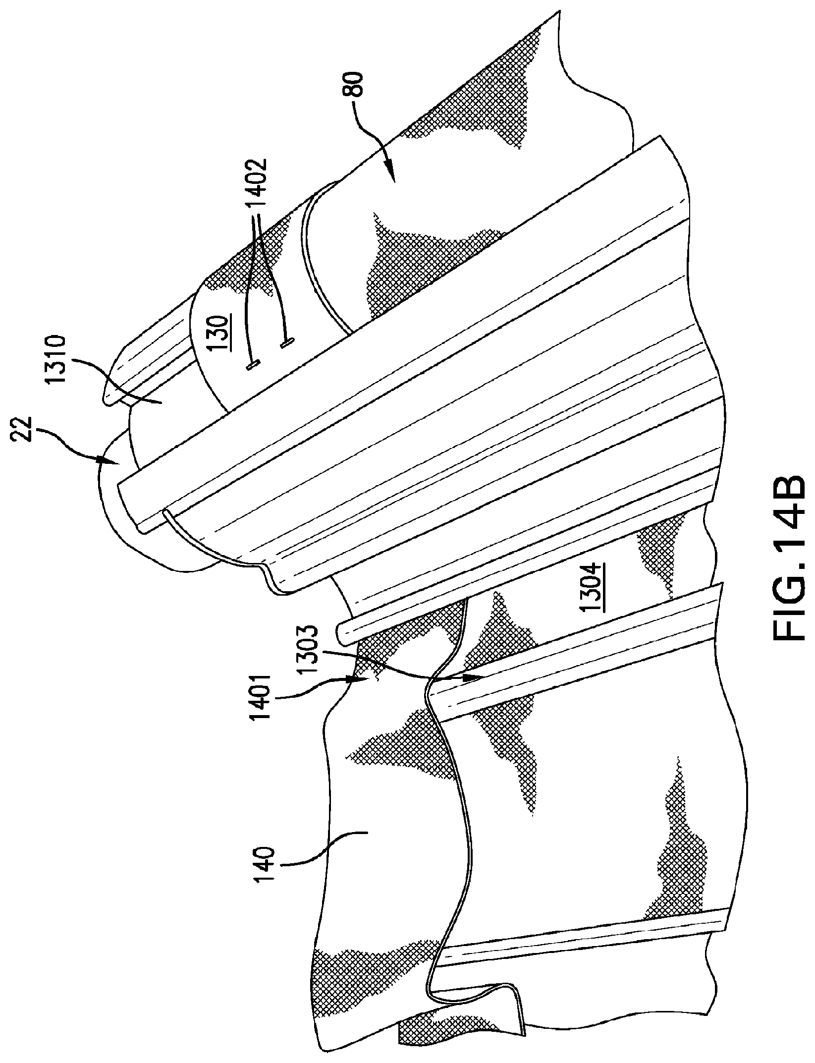 Patent US12098592 Figure 16 – Roll-up coverings for architectural openings and related methods, systems and devices