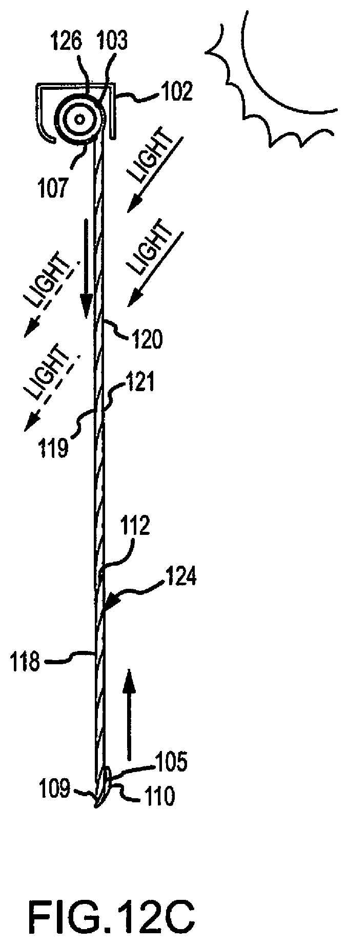 Patent US12098594 Figure 15 – Covering for architectural openings with coordinated vane sets