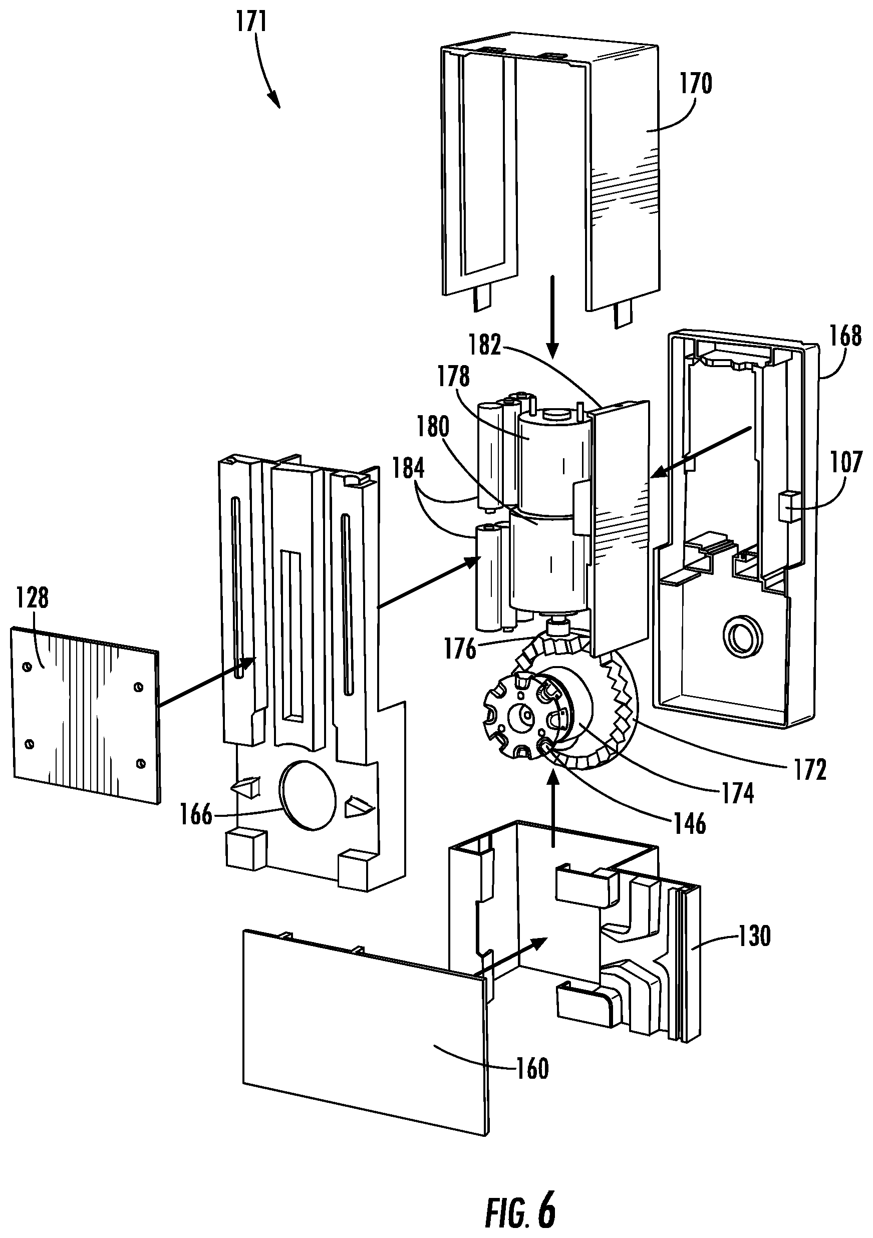 Patent US12098595 Figure 6 – Motor drive system for window covering system with continuous cord loop