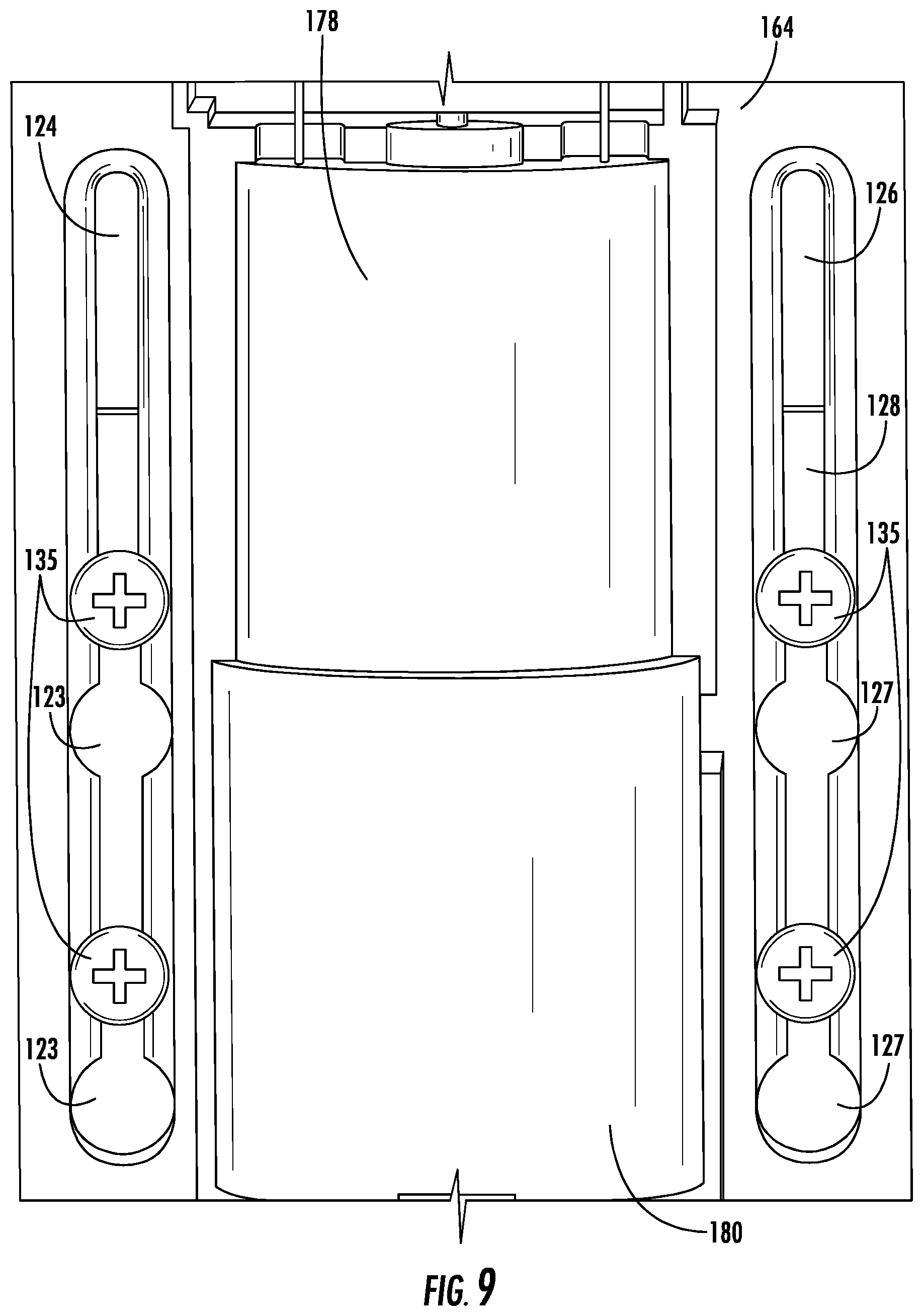 Patent US12098595 Figure 9 – Motor drive system for window covering system with continuous cord loop