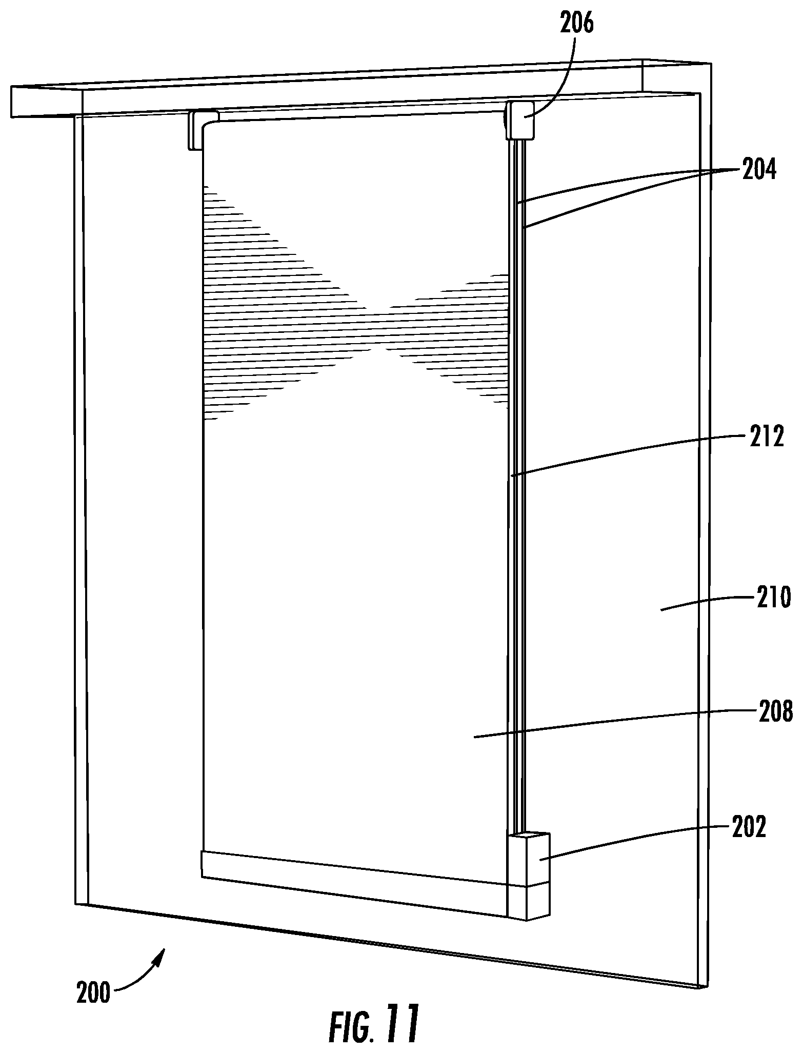 Patent US12098595 Figure 11 – Motor drive system for window covering system with continuous cord loop
