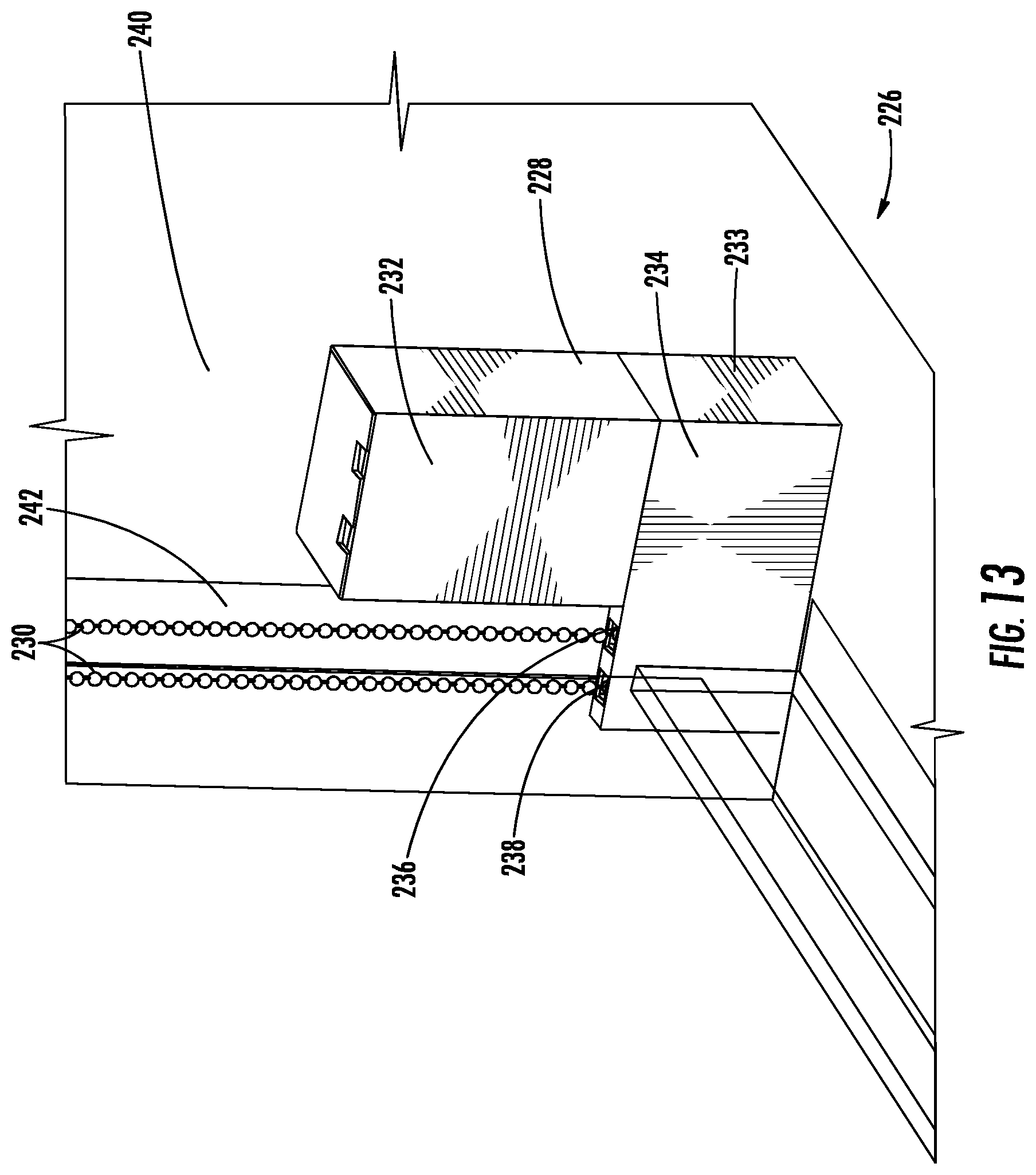 Patent US12098595 Figure 13 – Motor drive system for window covering system with continuous cord loop
