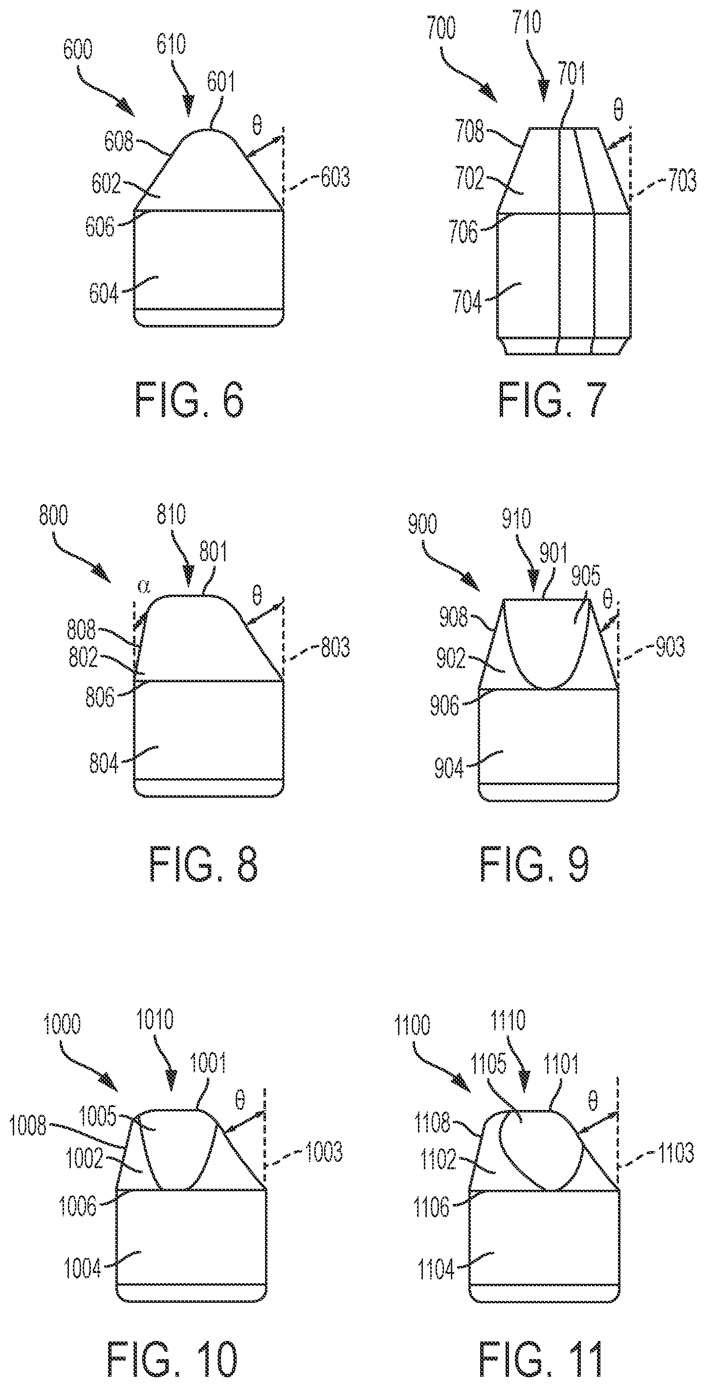Patent US12098597 Figure 5 – Cutting elements, and related earth-boring tools, supporting substrates, and methods