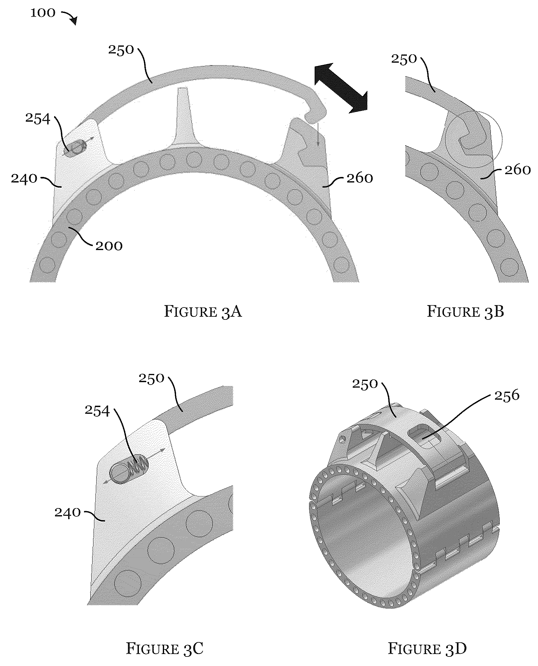 Patent US12098598 Figure 4 – Cable protector clamp assembly