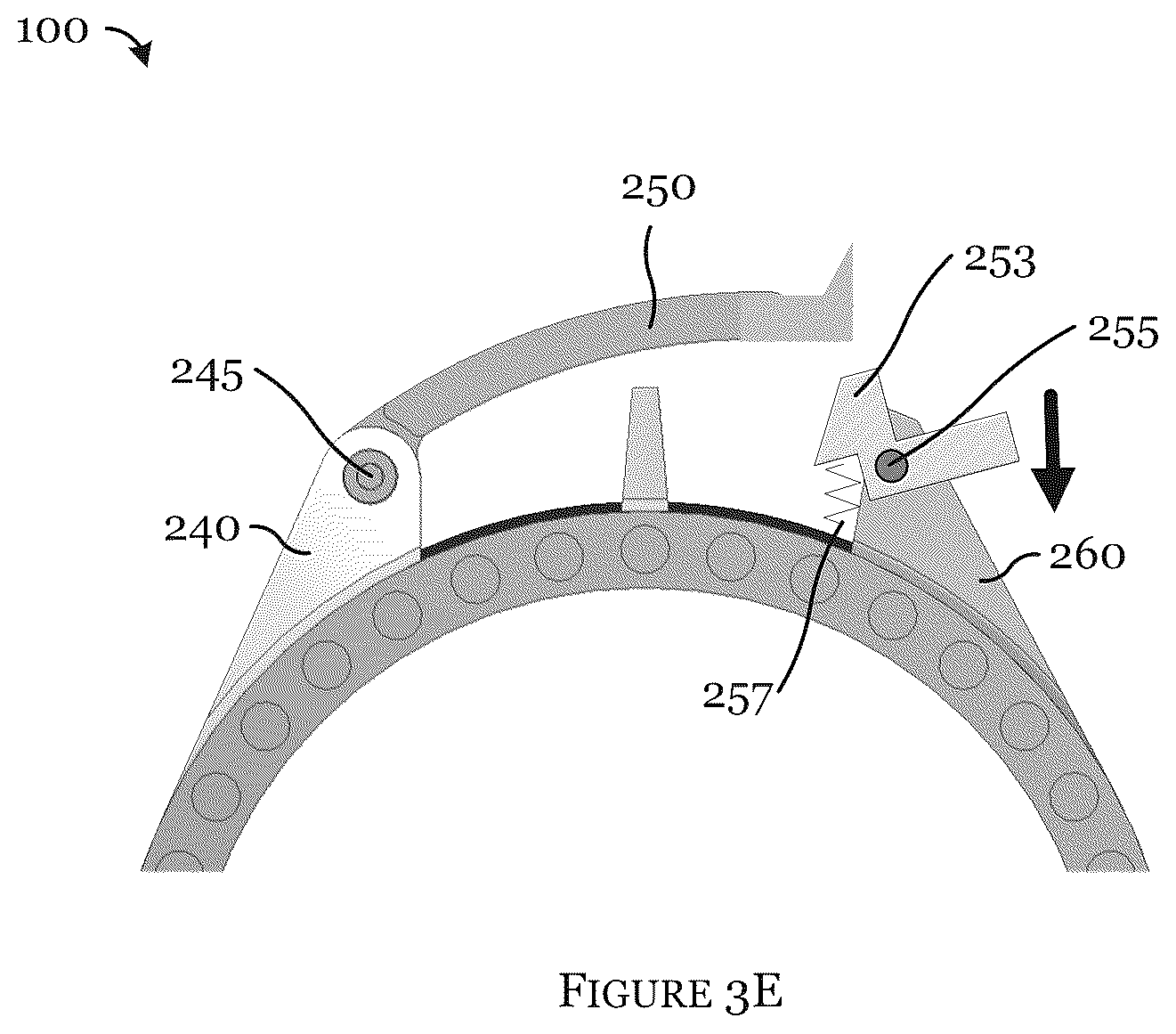 Patent US12098598 Figure 5 – Cable protector clamp assembly