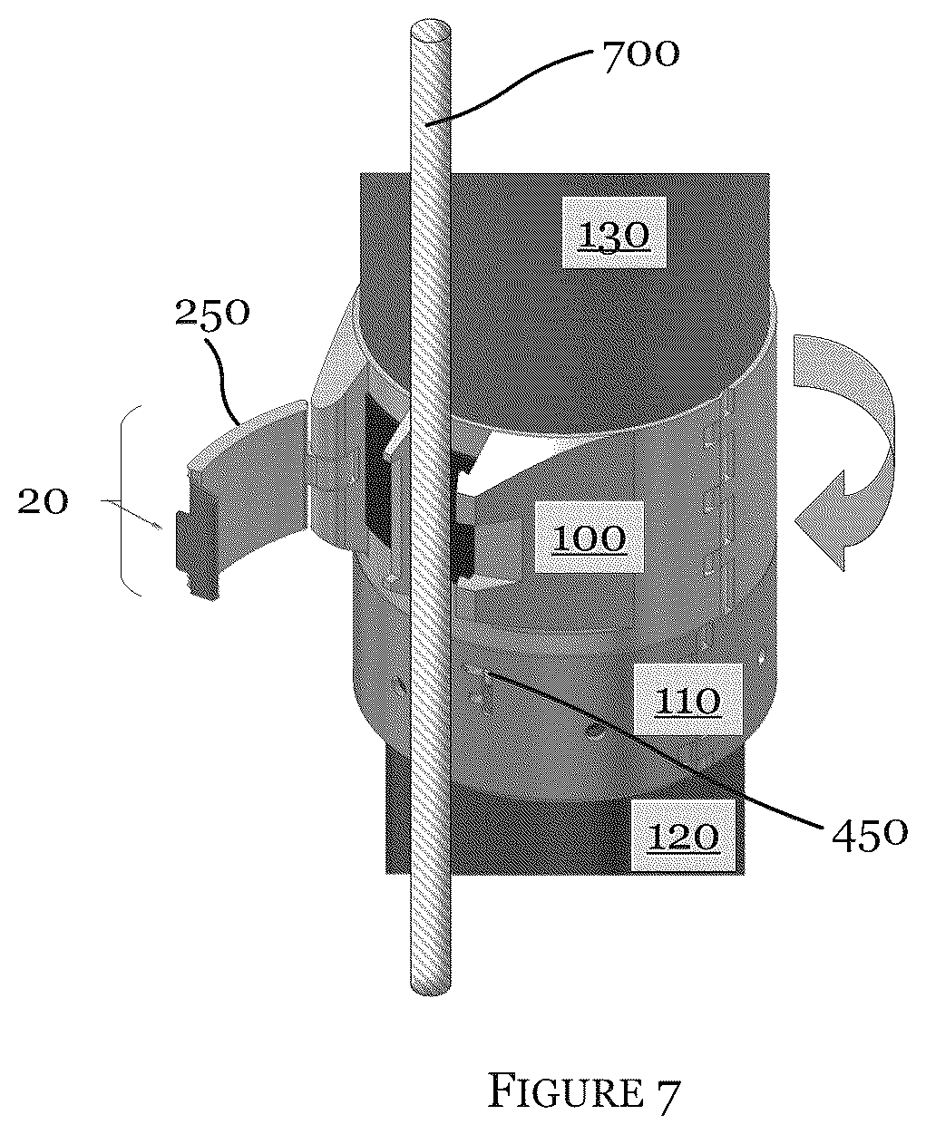 Patent US12098598 Figure 11 – Cable protector clamp assembly