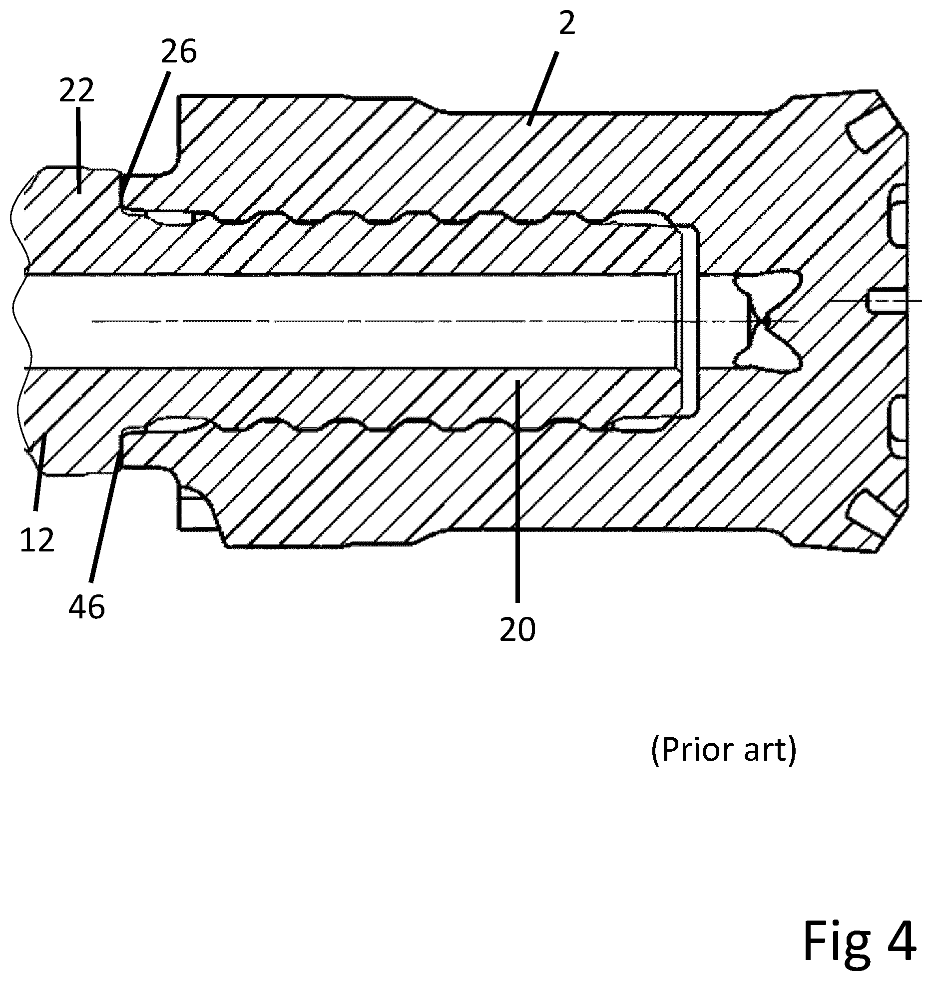 Patent US12098599 Figure 4 – Shoulder protected drilling assembly