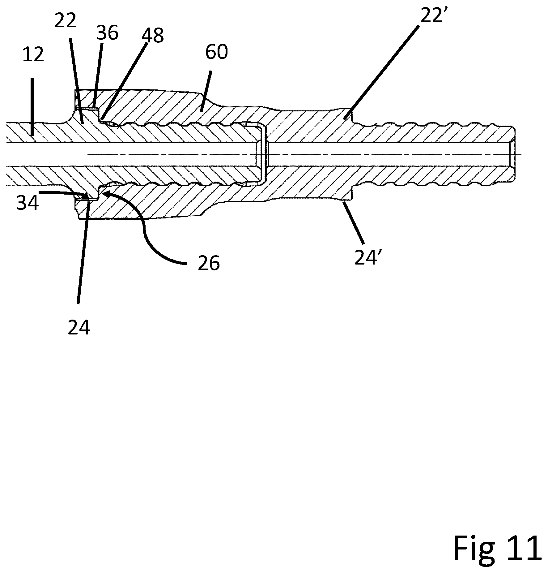 Patent US12098599 Figure 11 – Shoulder protected drilling assembly