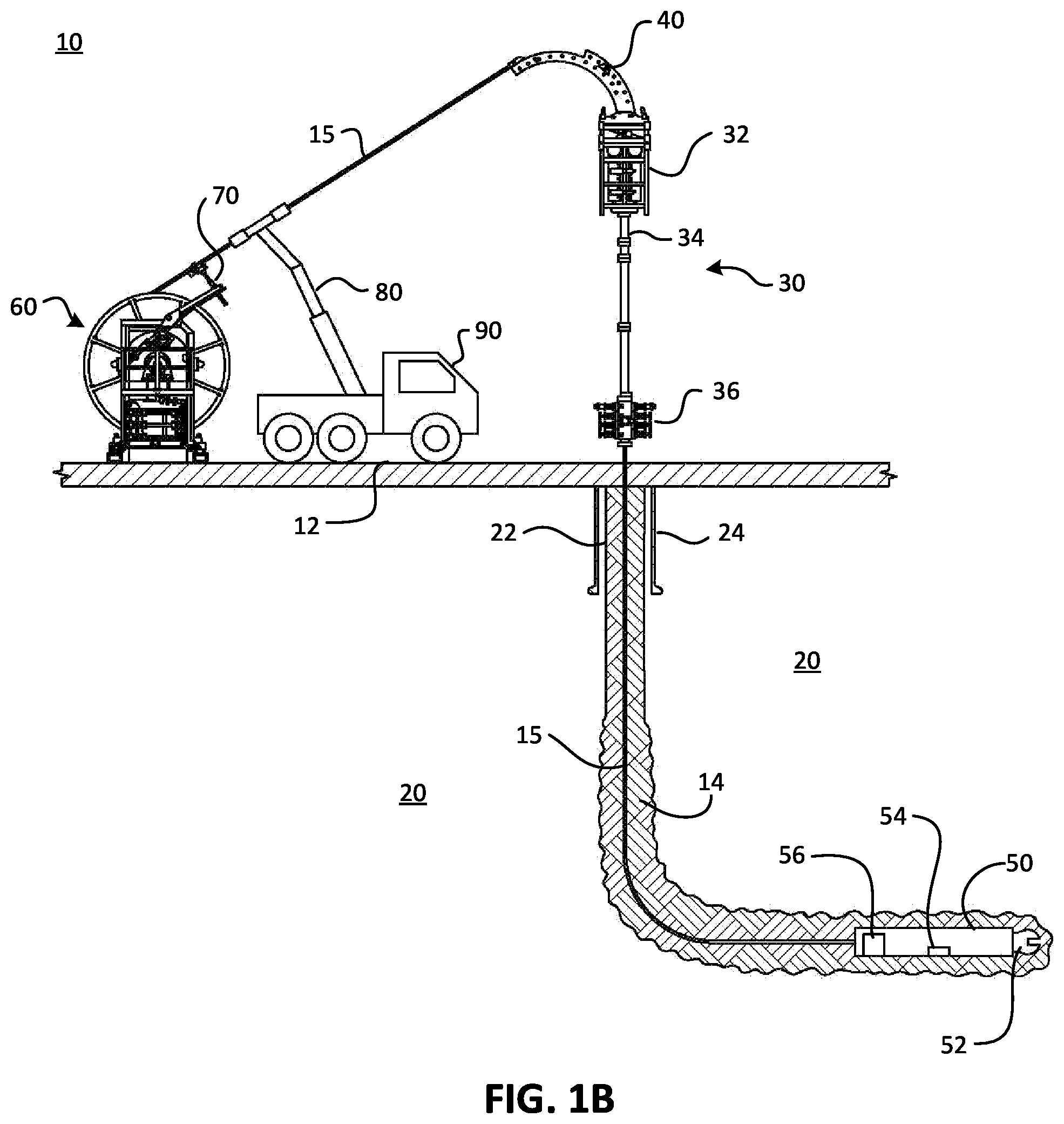 Patent US12098600 Figure 2 – Split reel and handler system