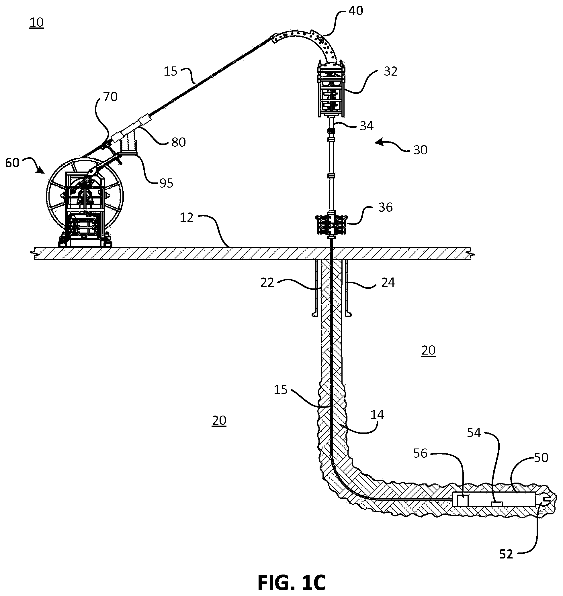 Patent US12098600 Figure 3 – Split reel and handler system