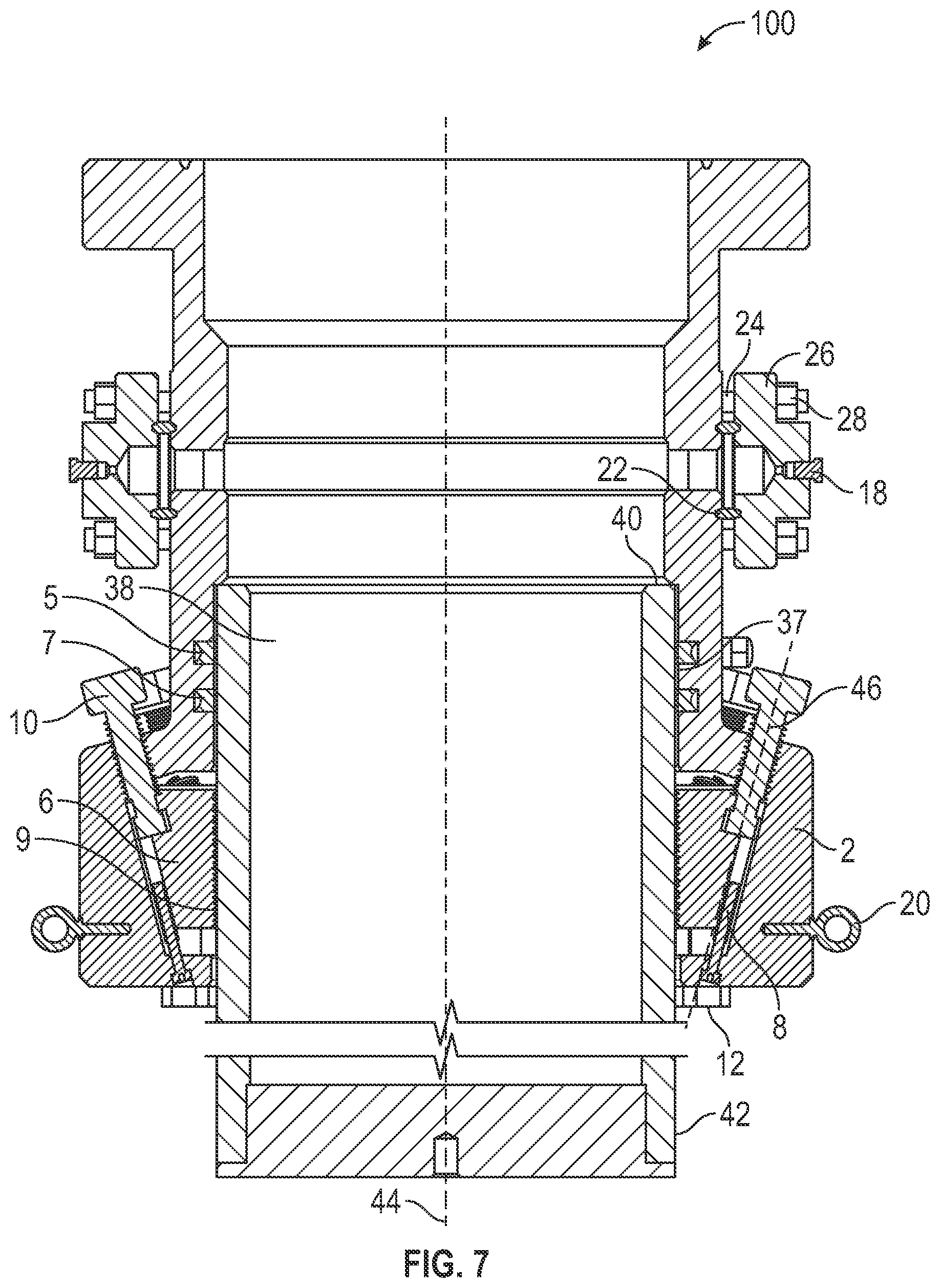 Patent US12098601 Figure 6 – Weldless drilling diverter adapter
