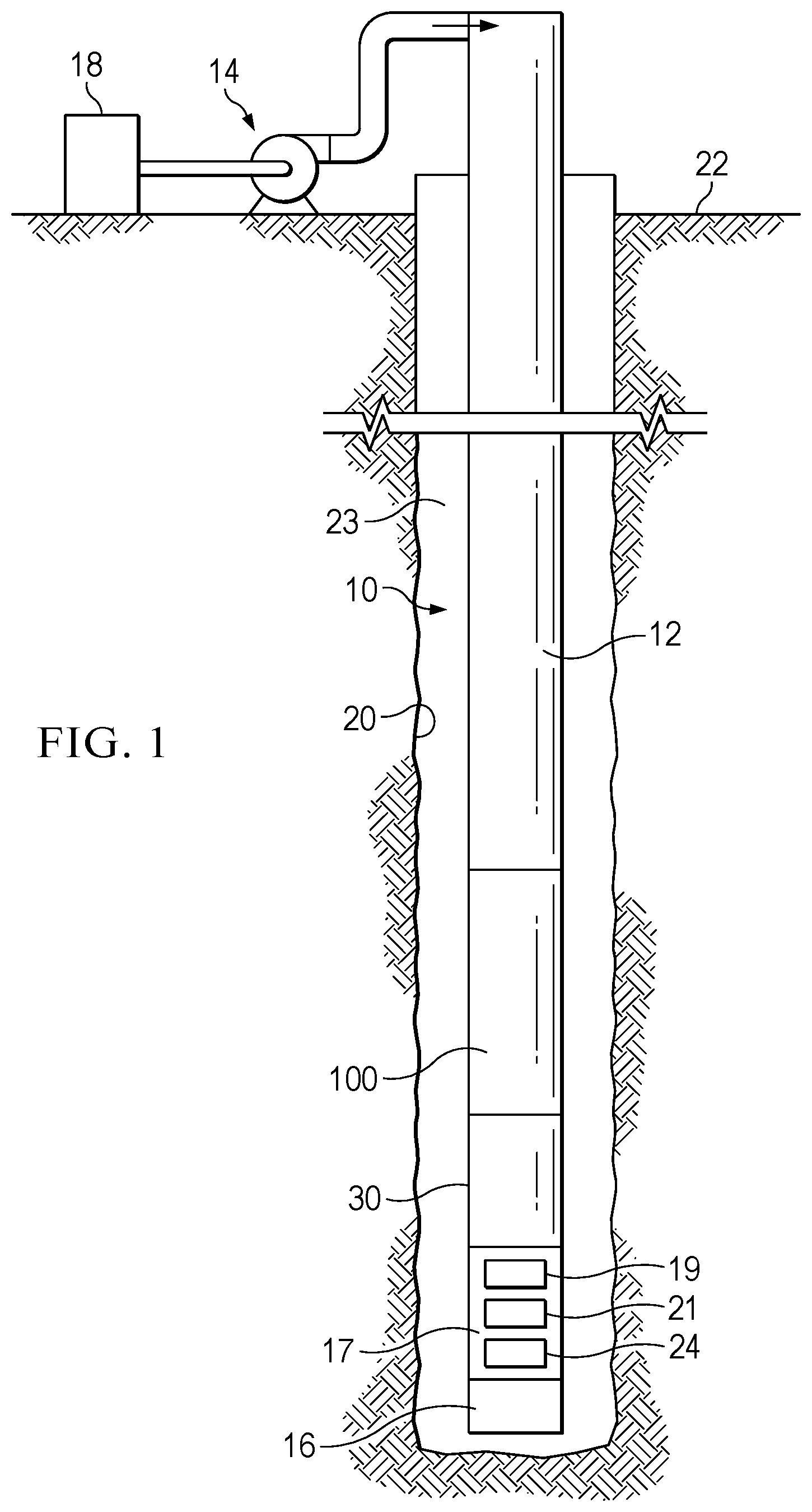 Patent US12098607 Figure 1 – Downhole vibration tool