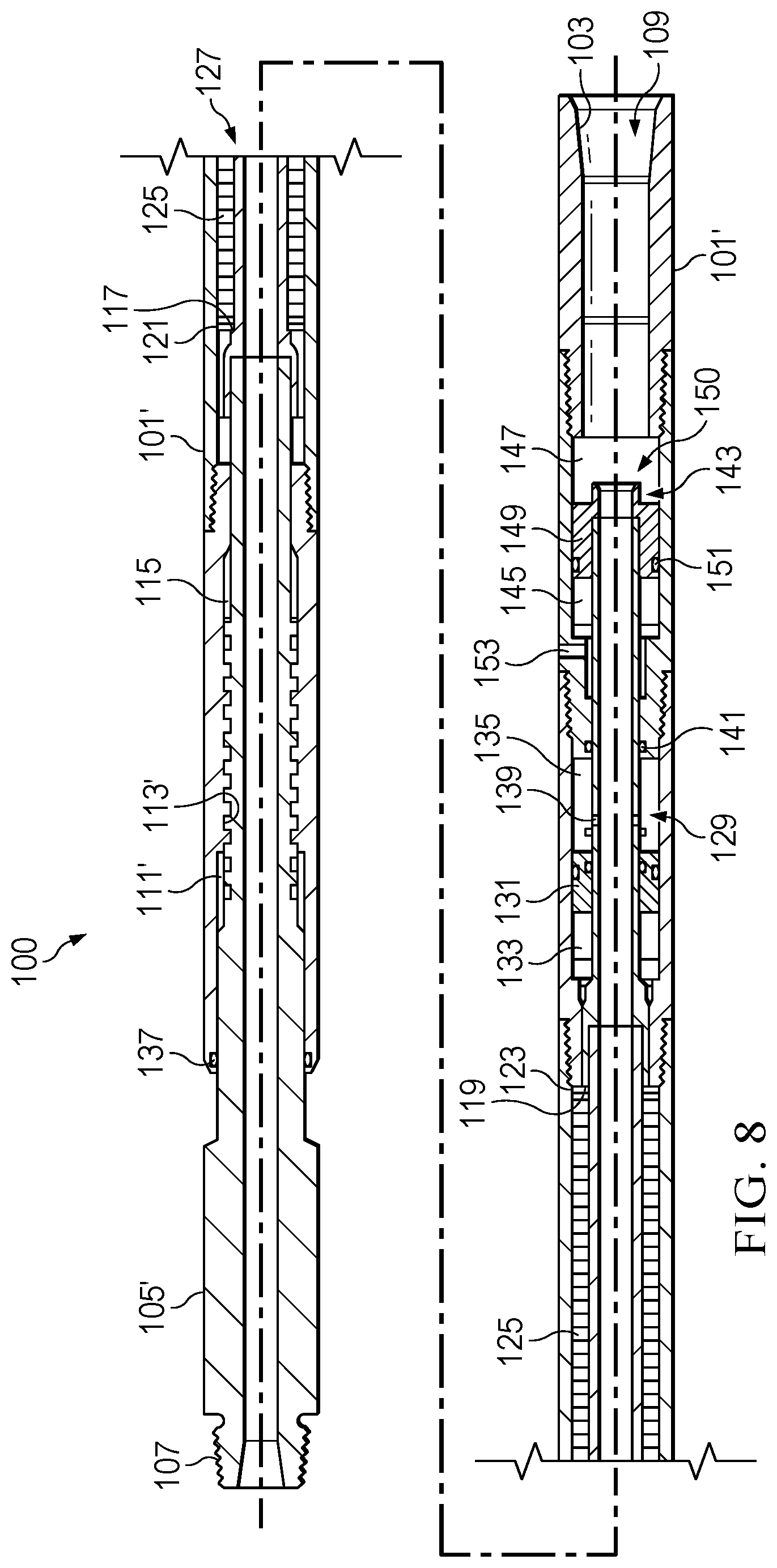 Patent US12098607 Figure 8 – Downhole vibration tool