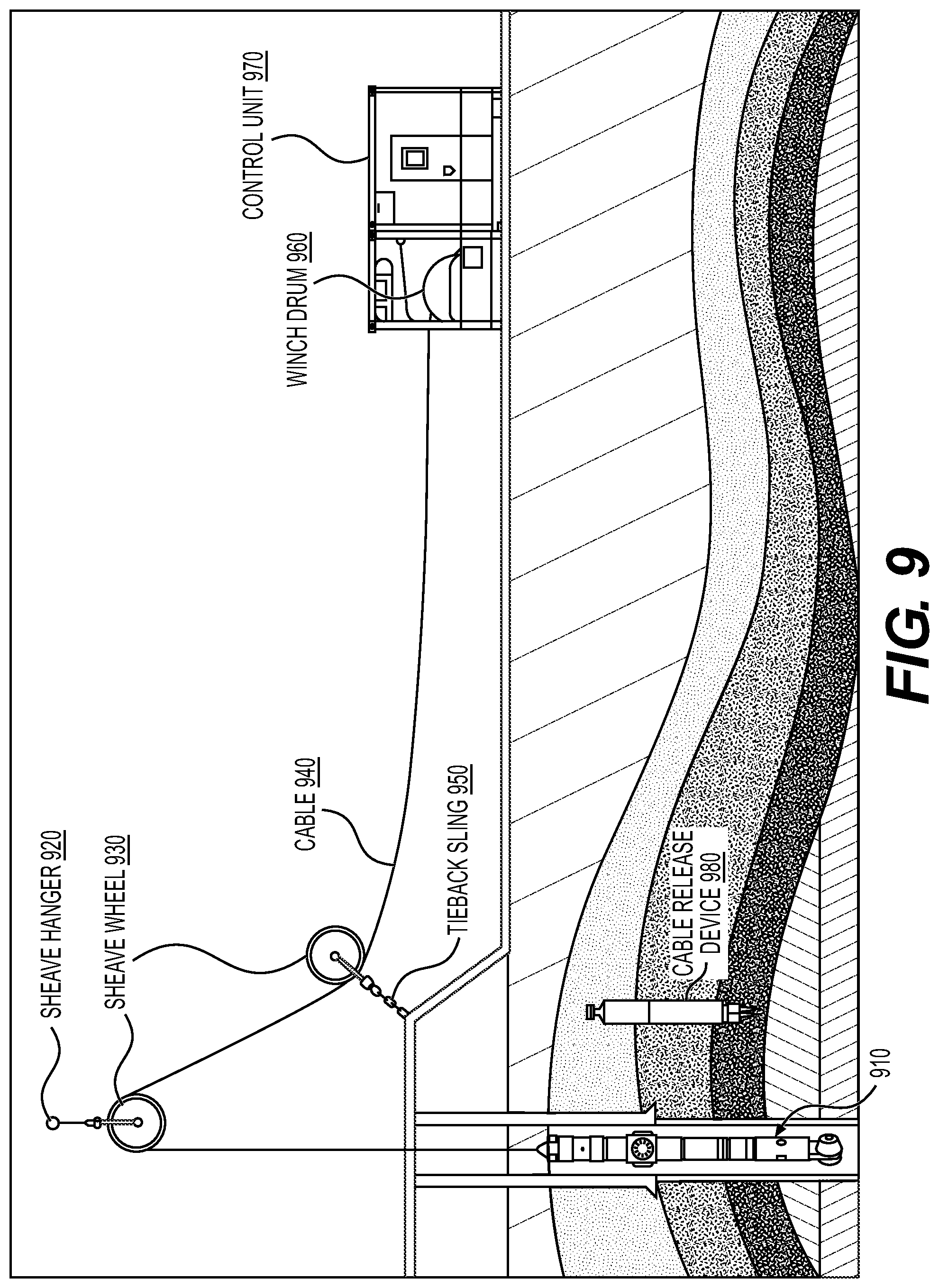 Patent US12098608 Figure 9 – Cutting tool and controls for downhole mechanical services