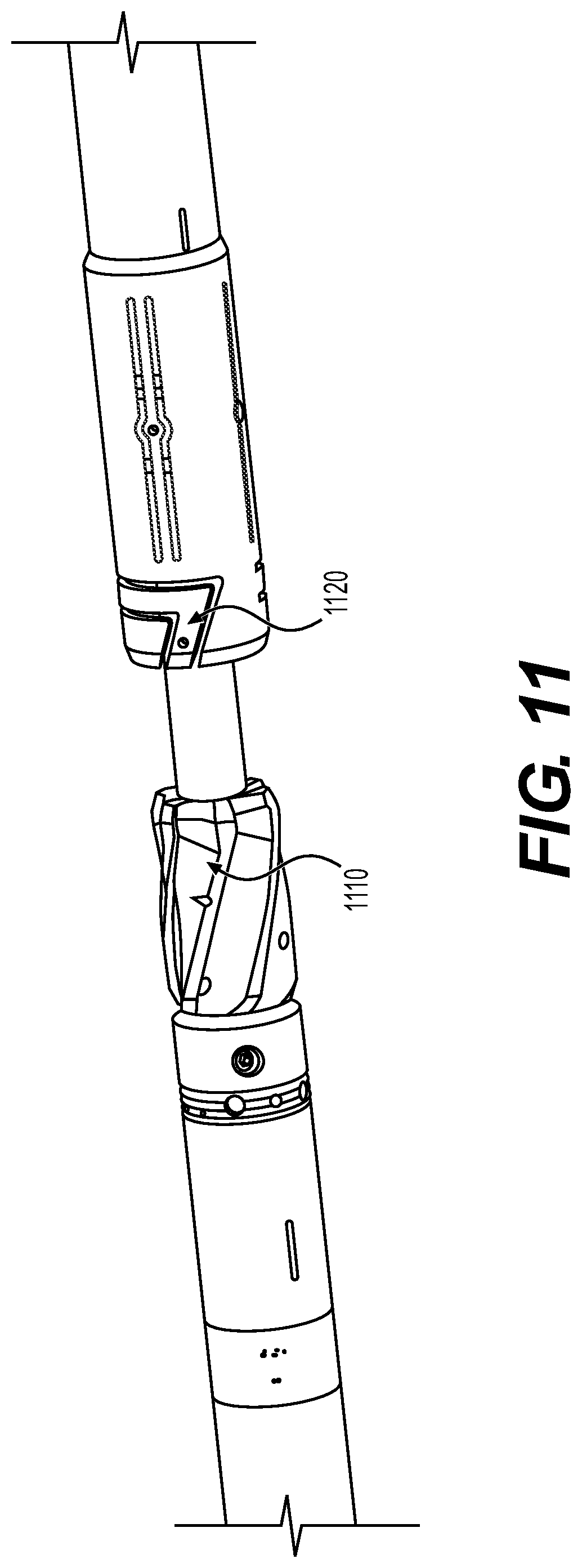 Patent US12098608 Figure 11 – Cutting tool and controls for downhole mechanical services