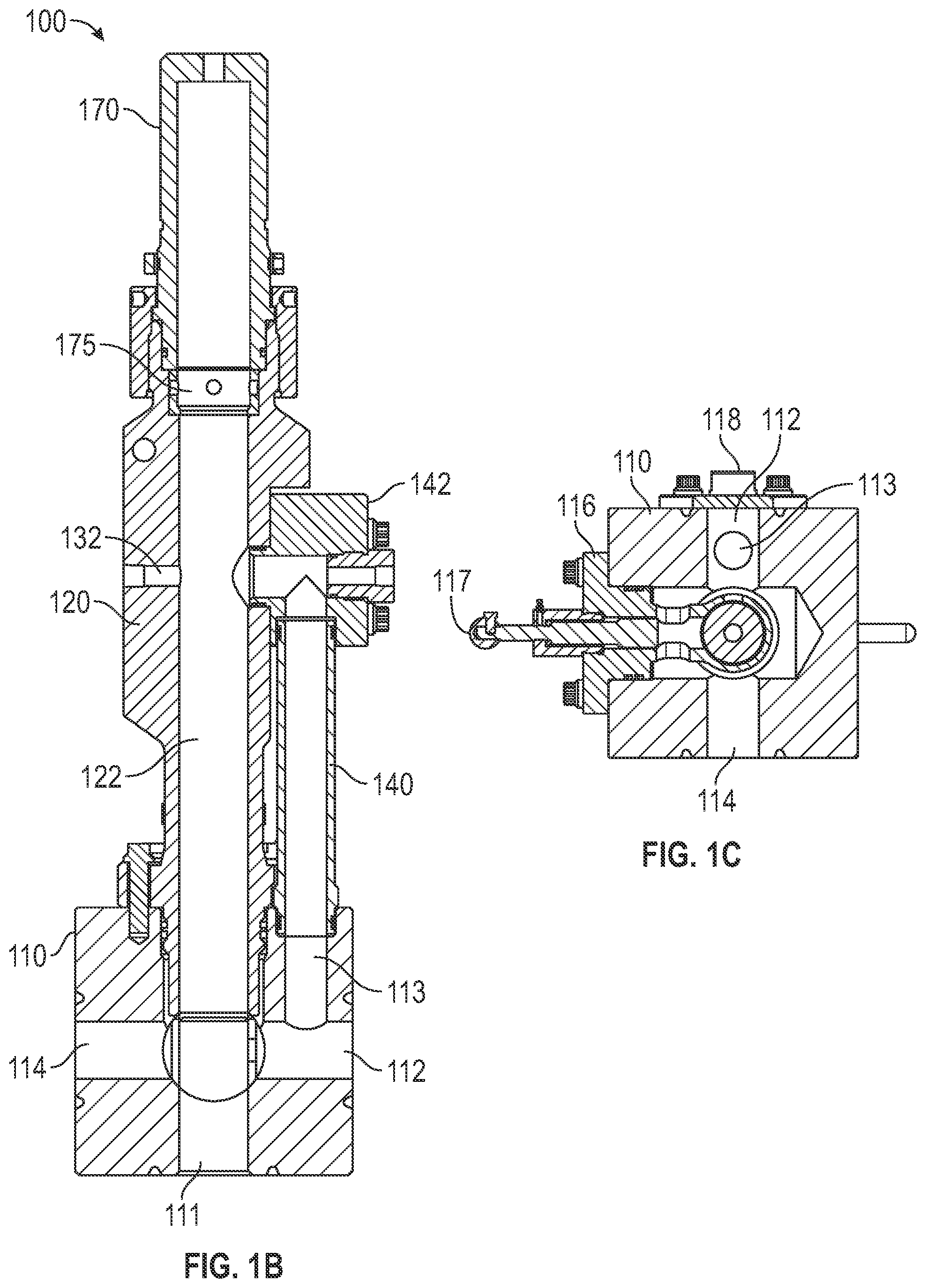 Patent US12098609 Figure 2 – Wellhead flow block and flow control mechanisms