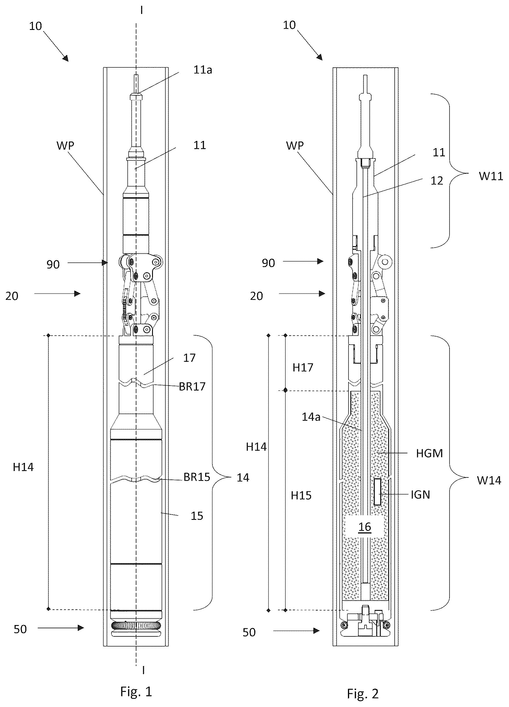 Patent US12098611 Figure 1 – Well tool device for transporting a heat generating mixture into a well pipe