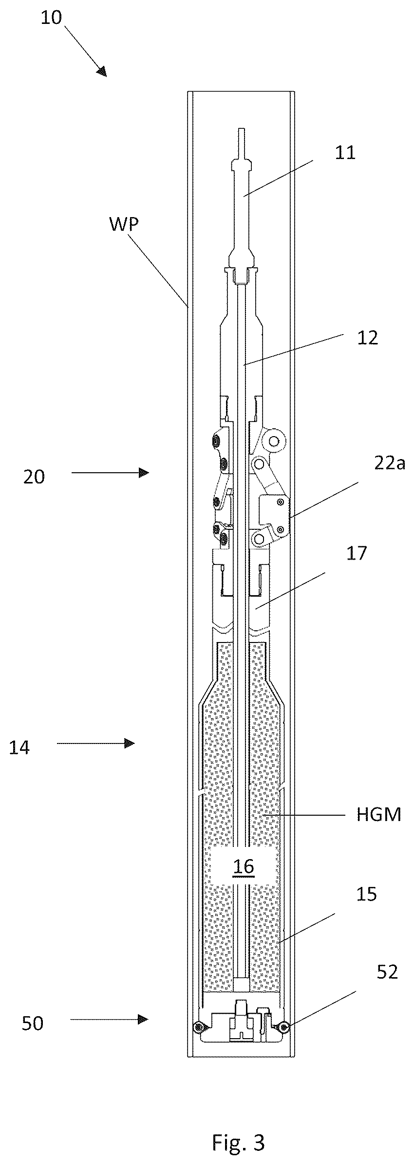 Patent US12098611 Figure 2 – Well tool device for transporting a heat generating mixture into a well pipe