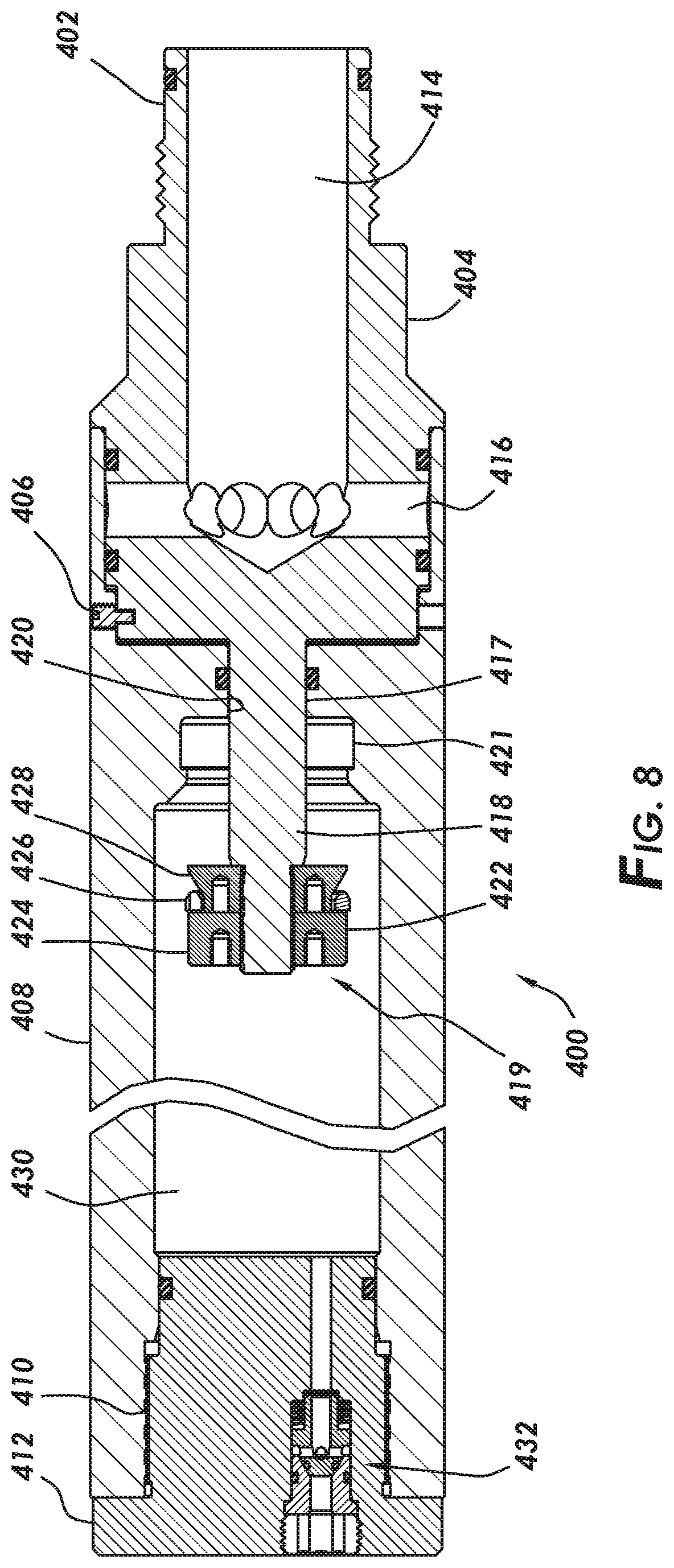 Patent US12098615 Figure 9 – Hydrostatically insensitive plug assembly