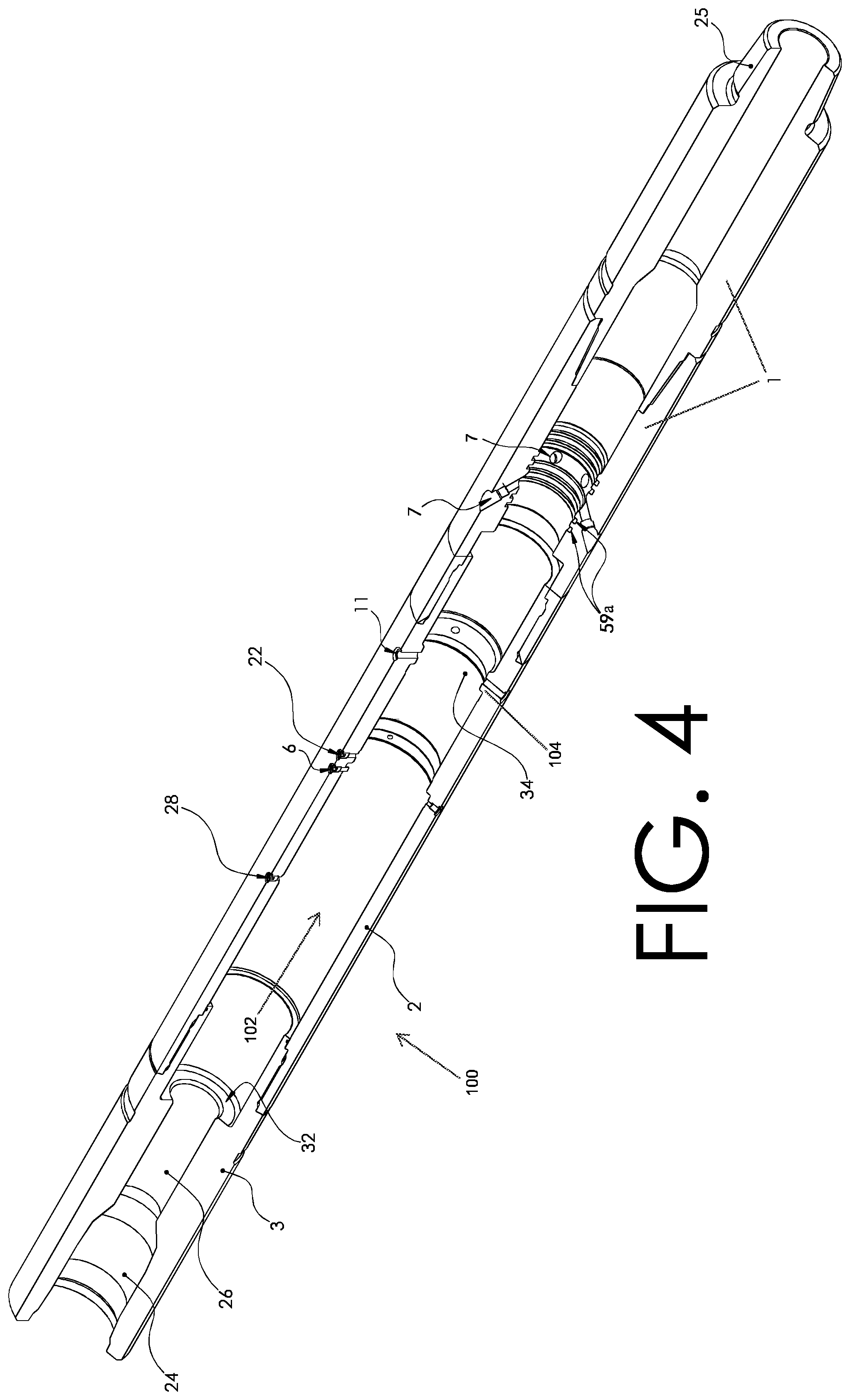 Patent US12098616 Figure 5 – Hydraulically locked tool