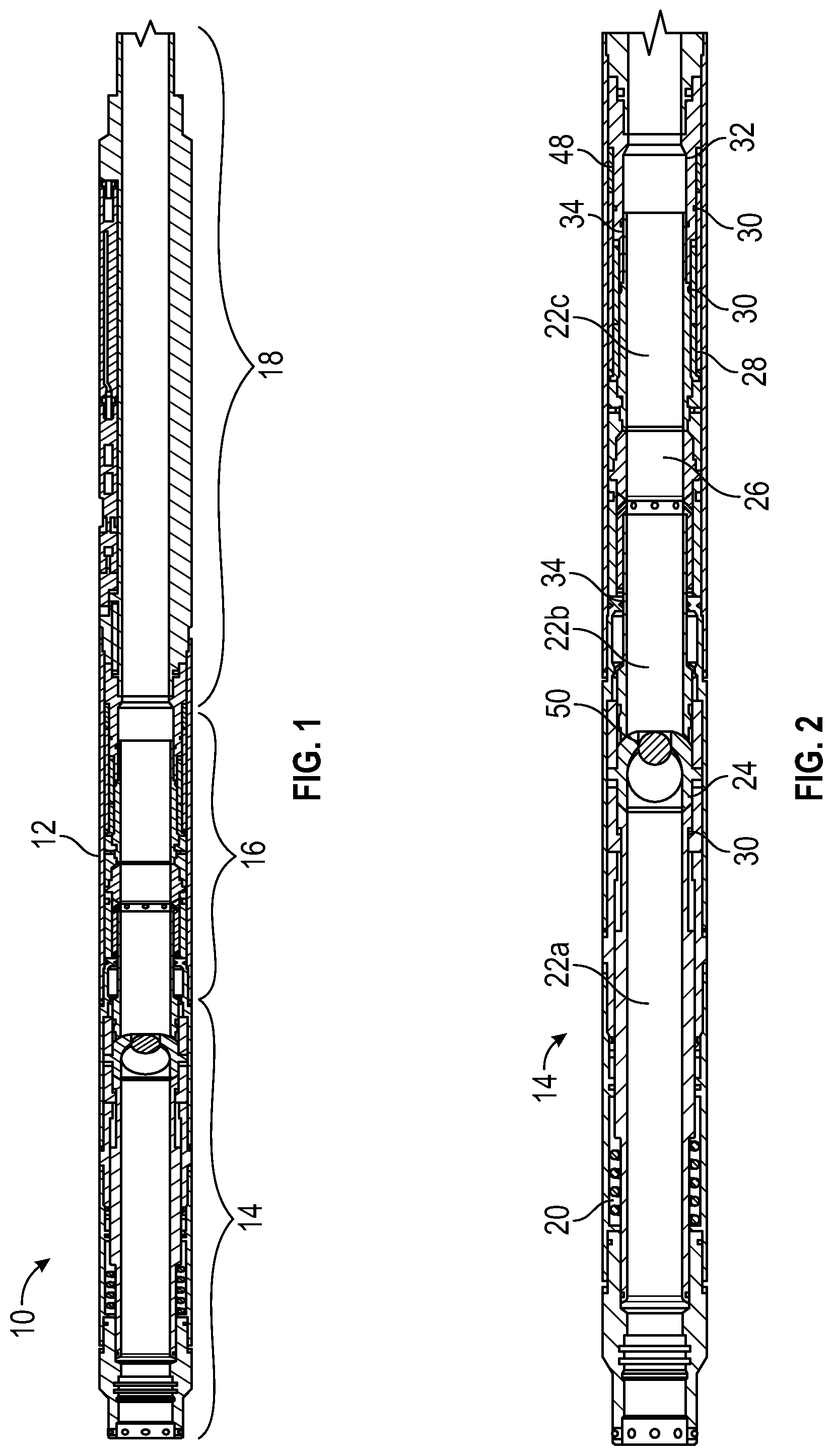 Patent US12098617 Figure 1 – Dual ball seat system