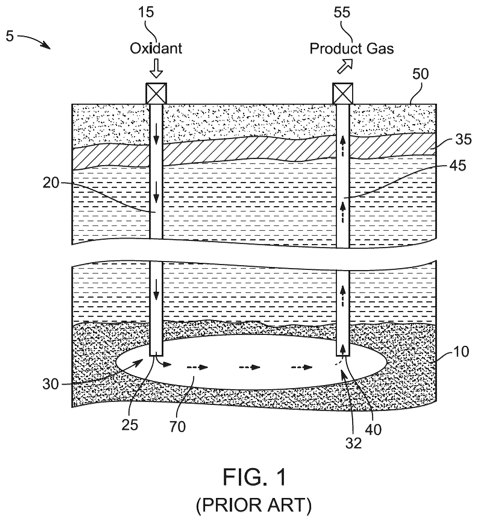 Patent US12098621 Figure 1 – Quenching and/or sequestering process fluids within underground carbonaceous formations, and associated systems and methods