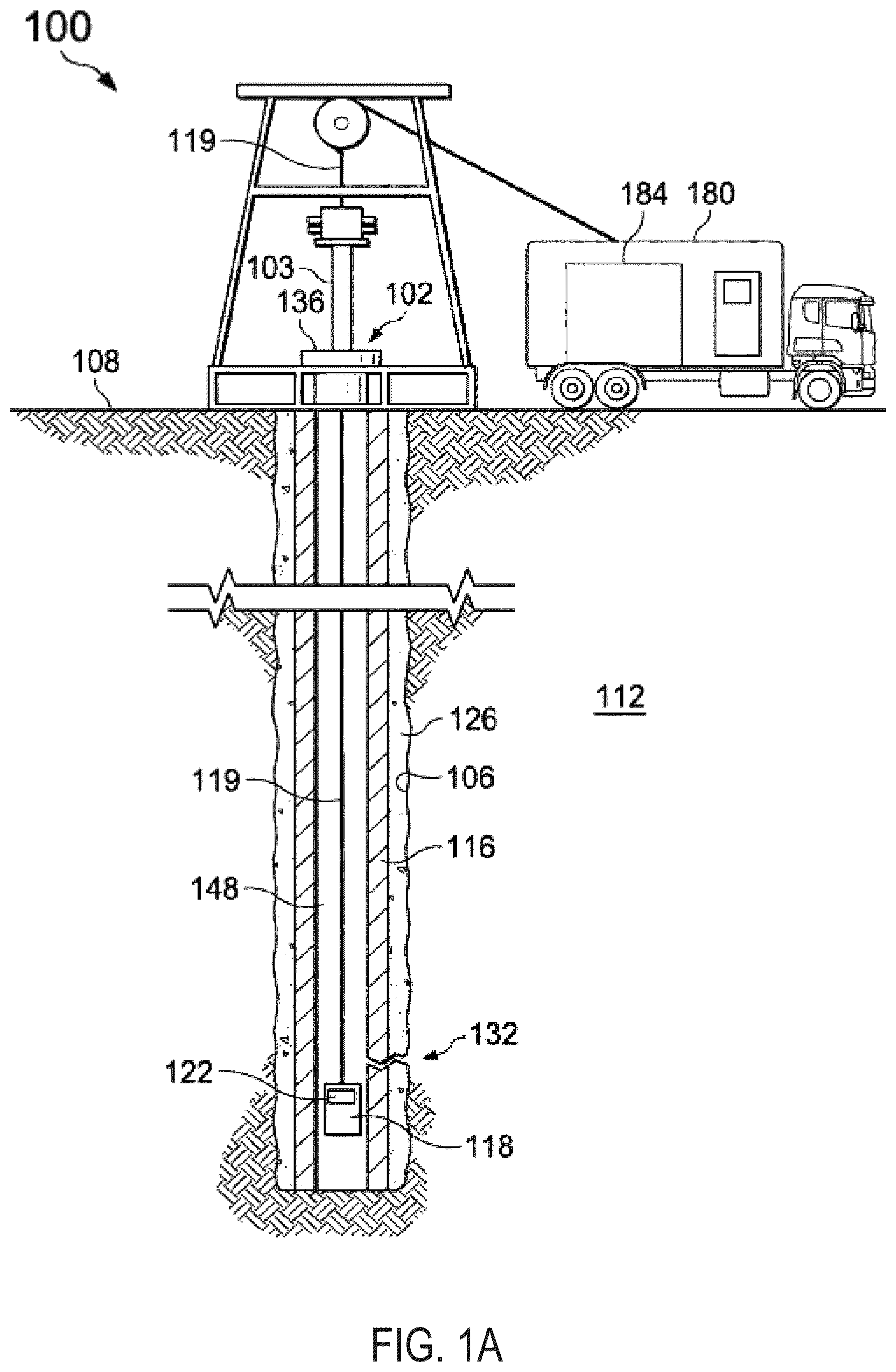 Patent US12098630 Figure 1 – Movement noise suppression in a moving array for downhole leakage localization