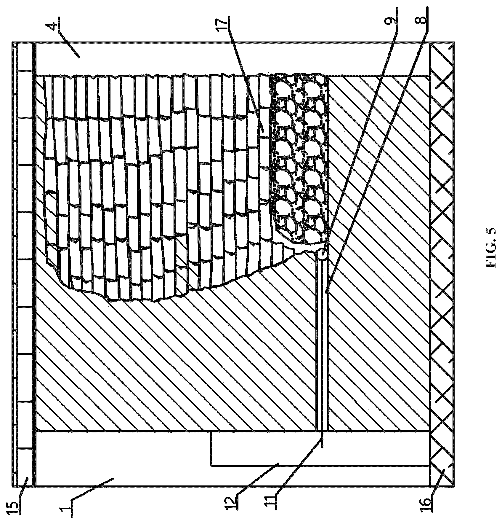 Patent US12098638 Figure 5 – Method and system for coalbed permeability-enhancement induced by pressure-relief with mining a extremely thin slice