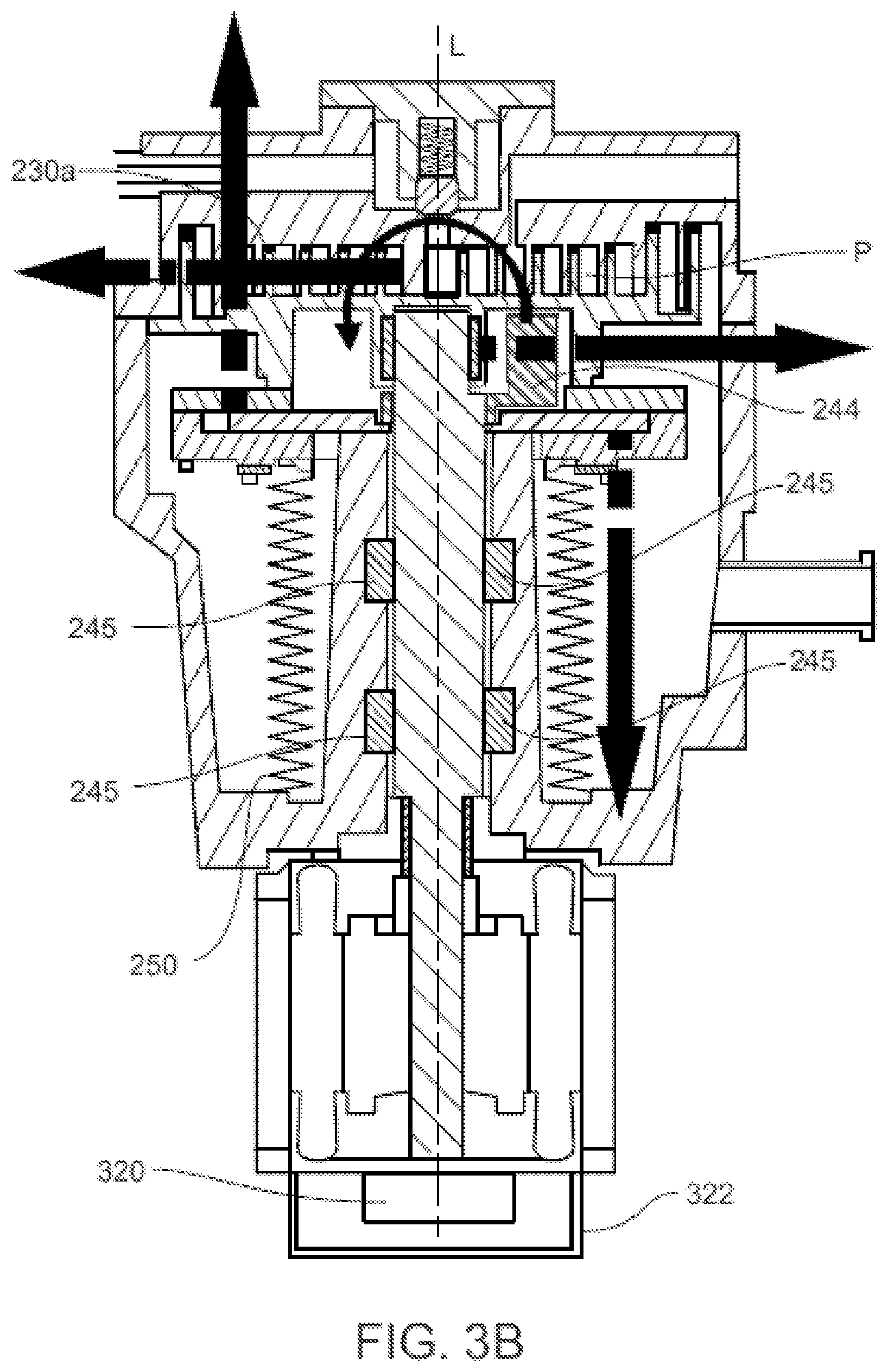 Patent US12098642 Figure 4 – Double sided oil film thrust bearing in a scroll pump