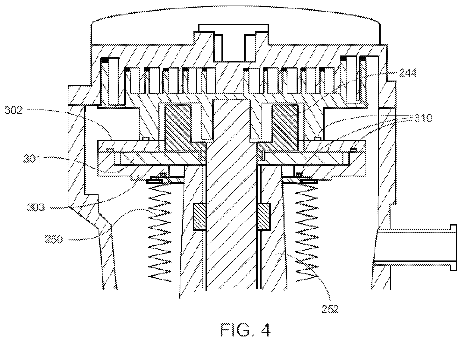 Patent US12098642 Figure 5 – Double sided oil film thrust bearing in a scroll pump