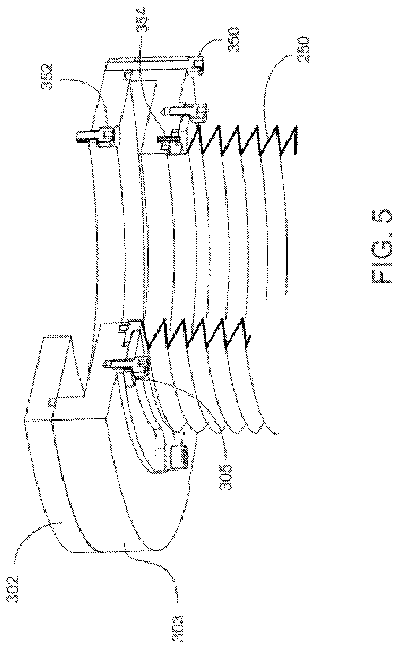 Patent US12098642 Figure 6 – Double sided oil film thrust bearing in a scroll pump