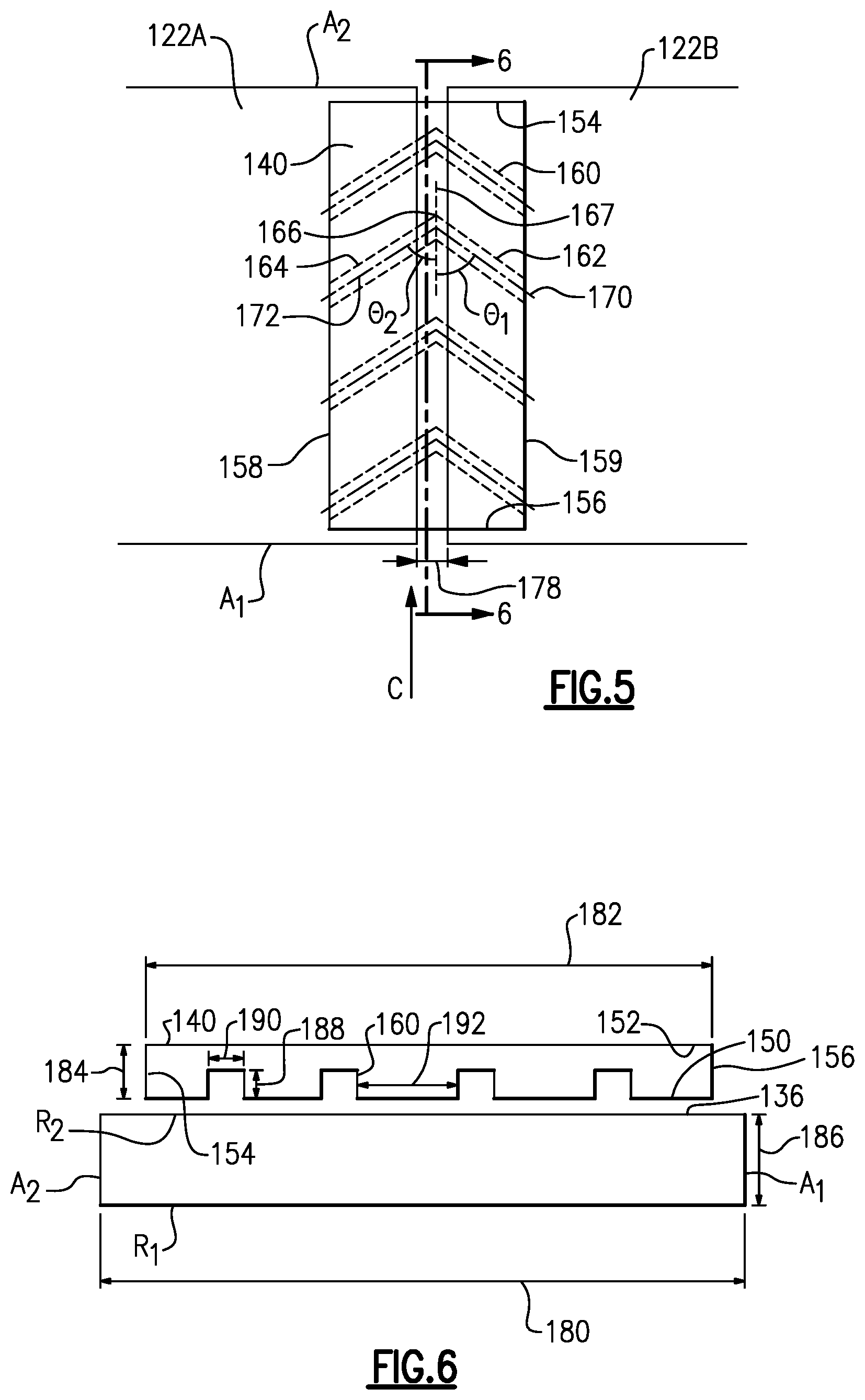 Patent US12098643 Figure 5 – Chevron grooved mateface seal
