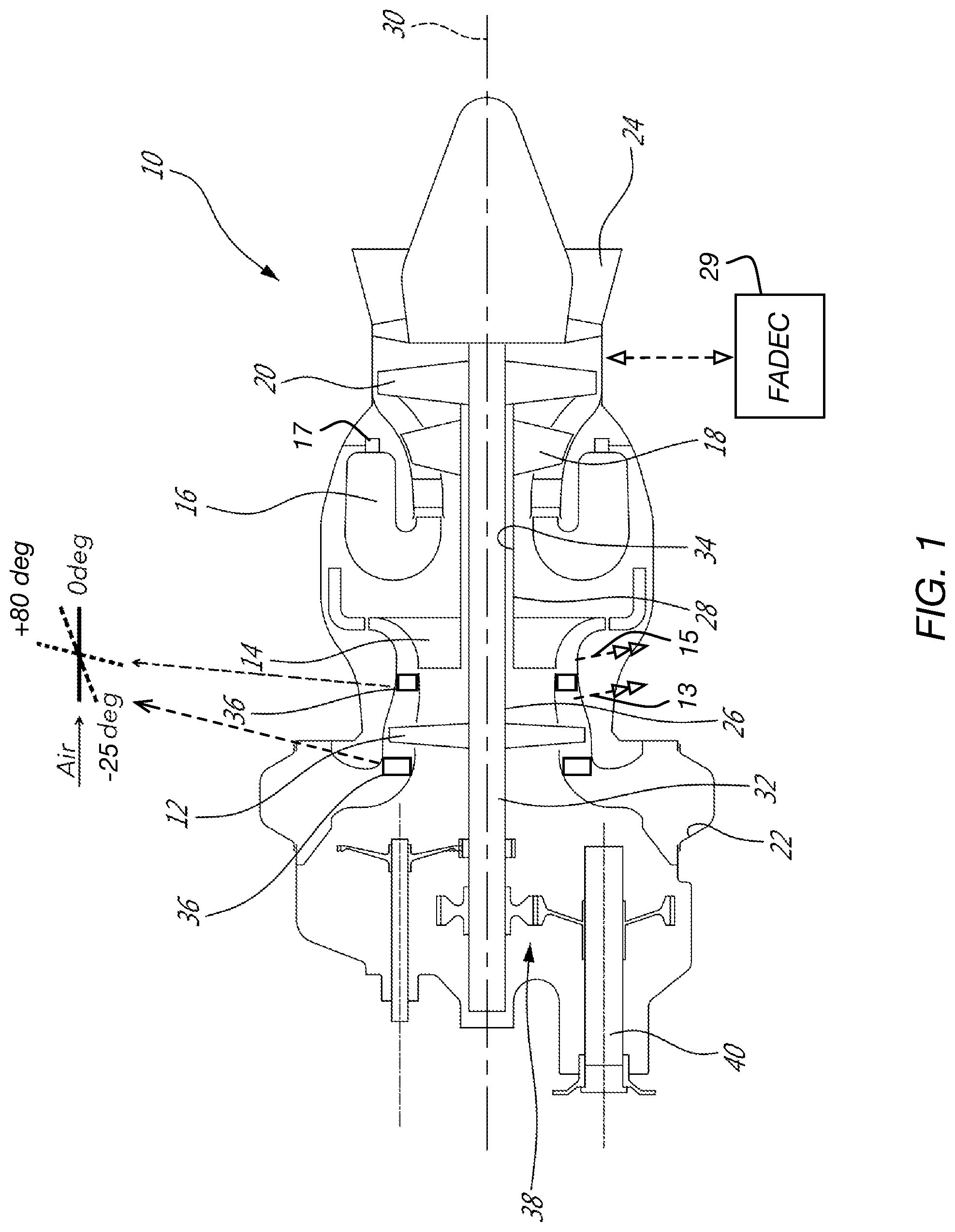 Patent US12098644 Figure 1 – Turboshaft gas turbine engine