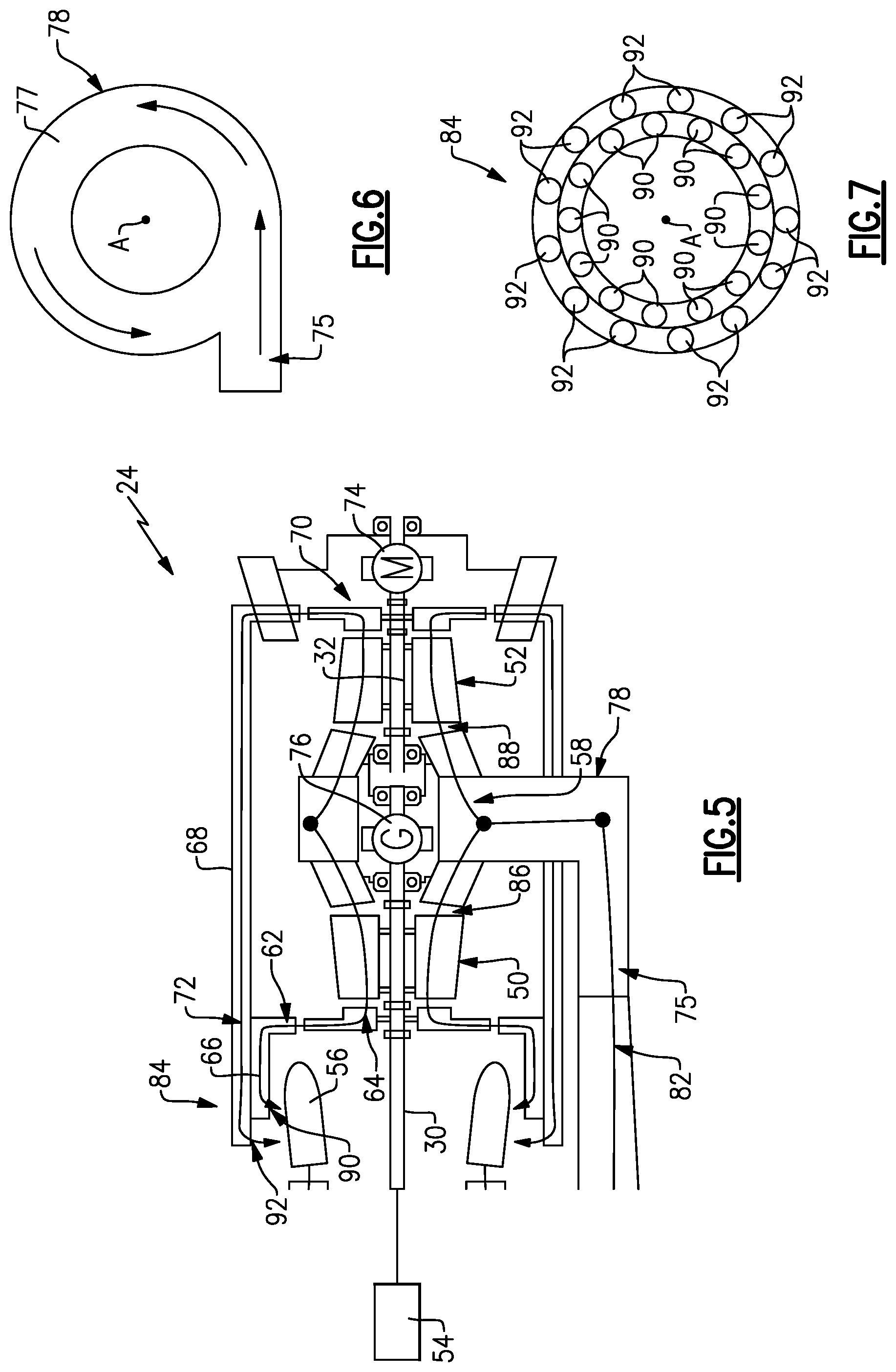 Patent US12098646 Figure 4 – Integrated electro-aero-thermal turbine engine