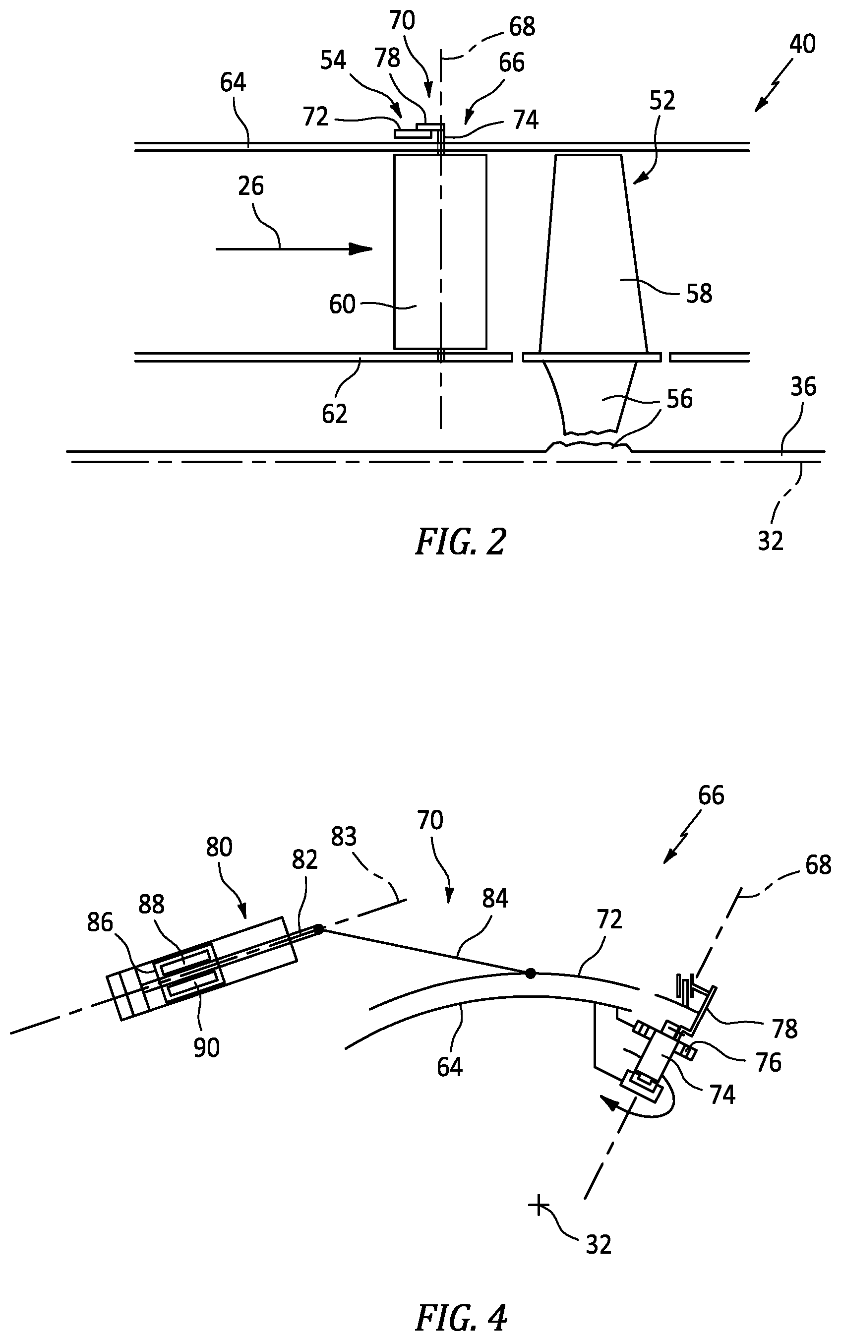 Patent US12098647 Figure 2 – Position sensor for variable vane assembly and method for calibrating same